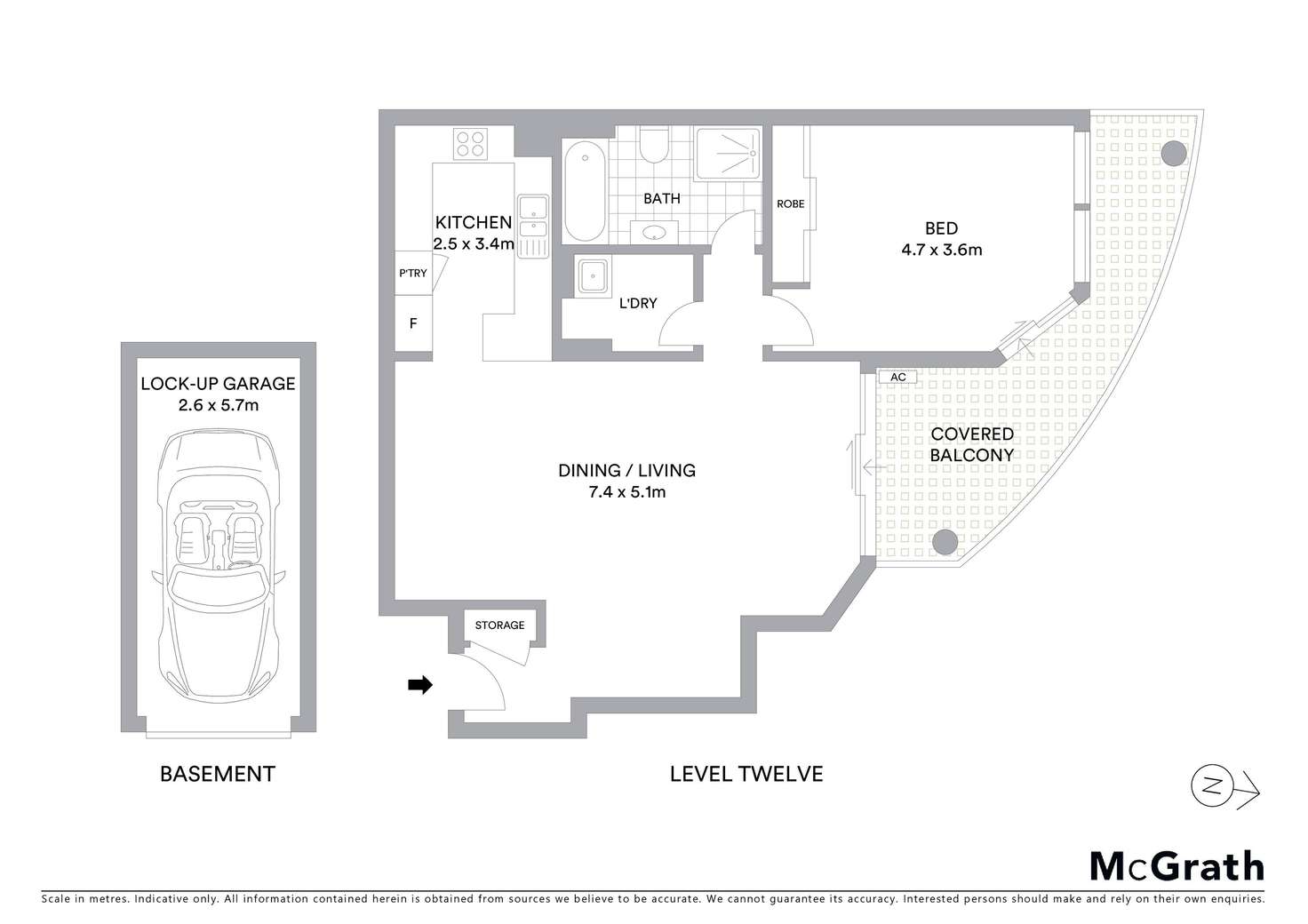Floorplan of Homely unit listing, 1211/91B Bridge Road, Westmead NSW 2145