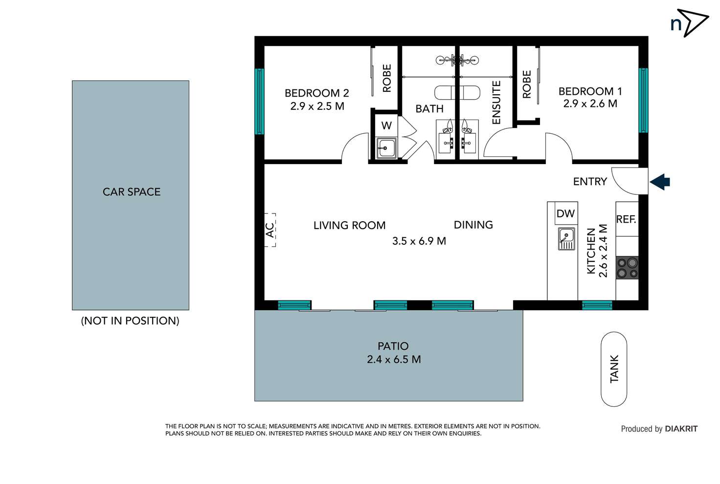 Floorplan of Homely unit listing, 3/99 Barton Street, Reservoir VIC 3073