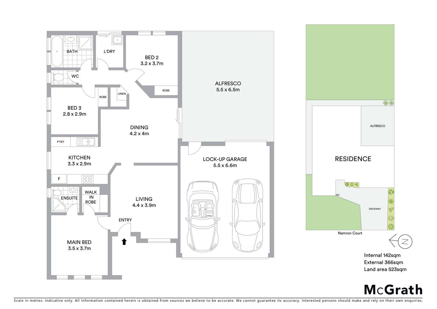 Floorplan of Homely house listing, 2 Namron Court, Miners Rest VIC 3352