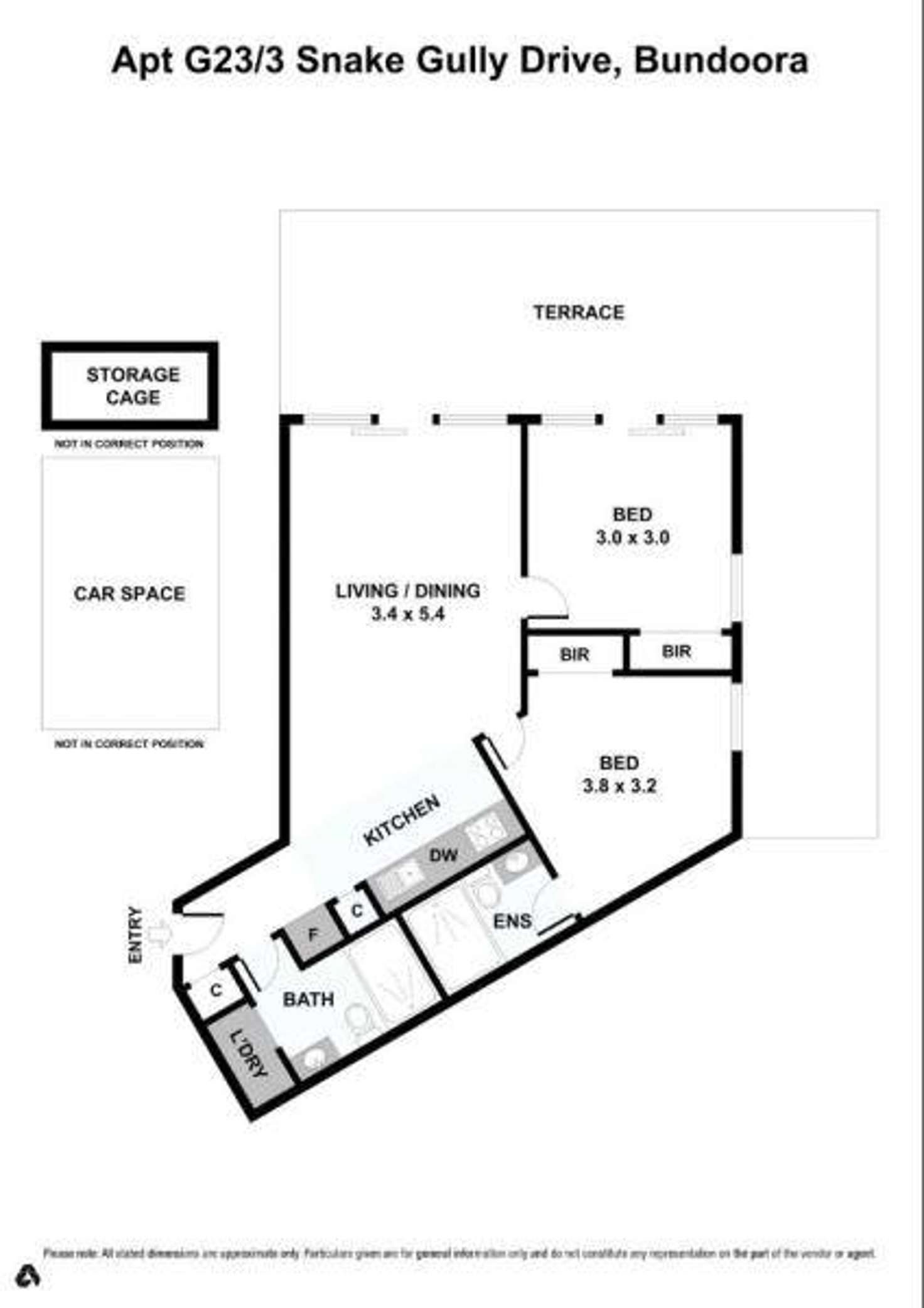 Floorplan of Homely apartment listing, 23/3 Snake Gully Drive, Bundoora VIC 3083