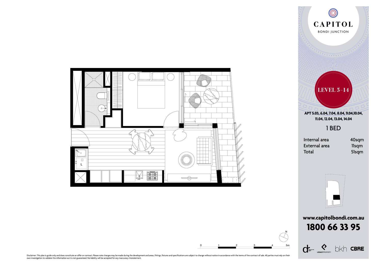 Floorplan of Homely apartment listing, 704/253 Oxford Street, Bondi Junction NSW 2022