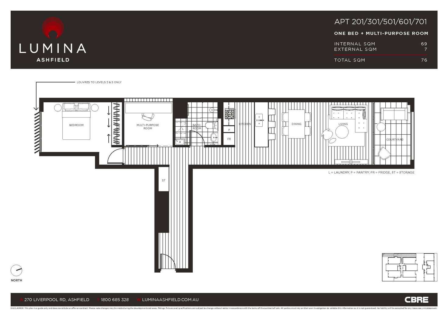 Floorplan of Homely apartment listing, 601/268-270 Liverpool Road, Ashfield NSW 2131