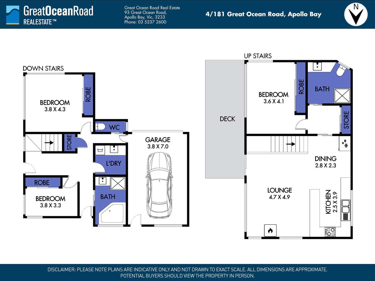 Floorplan of Homely townhouse listing, 4/181 Great Ocean Road, Apollo Bay VIC 3233