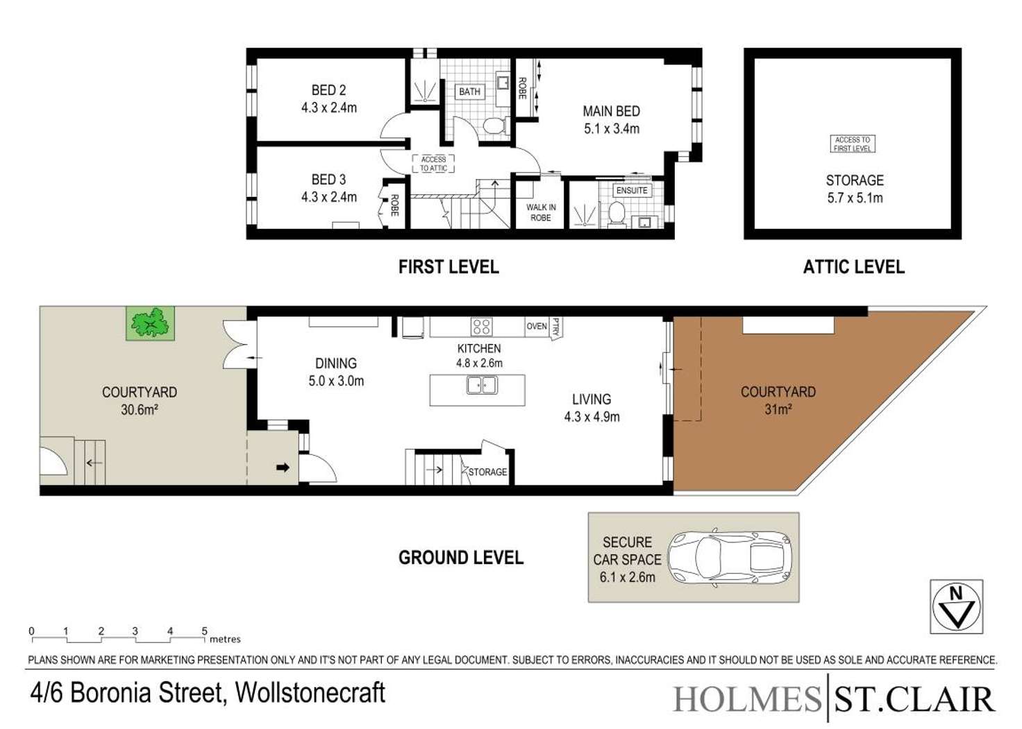 Floorplan of Homely apartment listing, 4/6 Boronia Street, Wollstonecraft NSW 2065