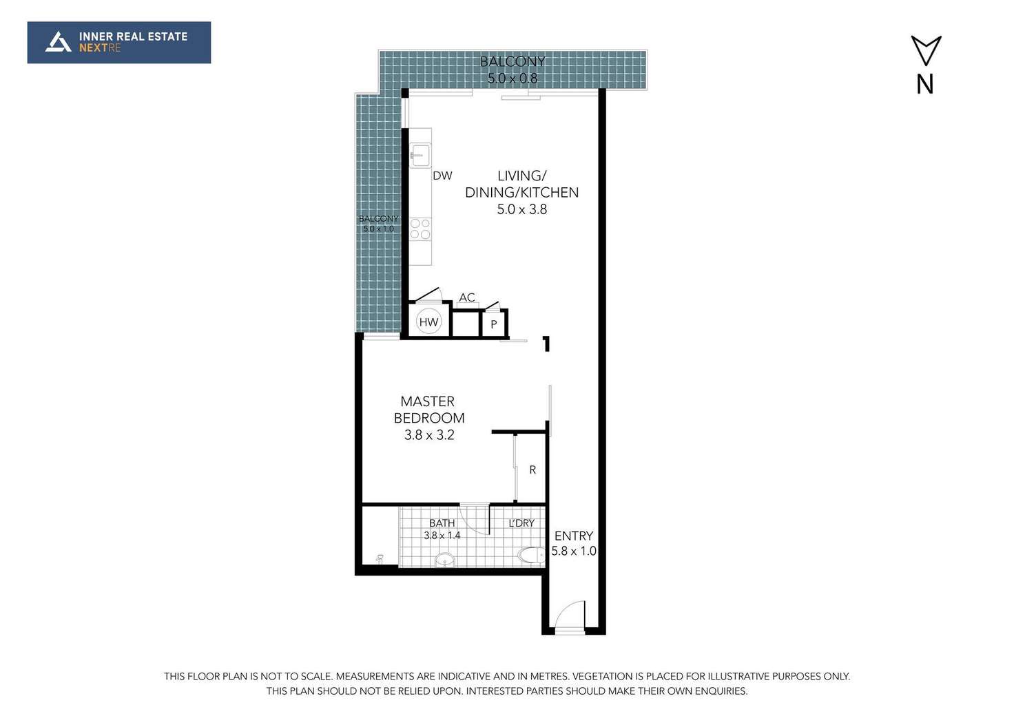 Floorplan of Homely apartment listing, 1208/280 Spencer Street, Melbourne VIC 3000