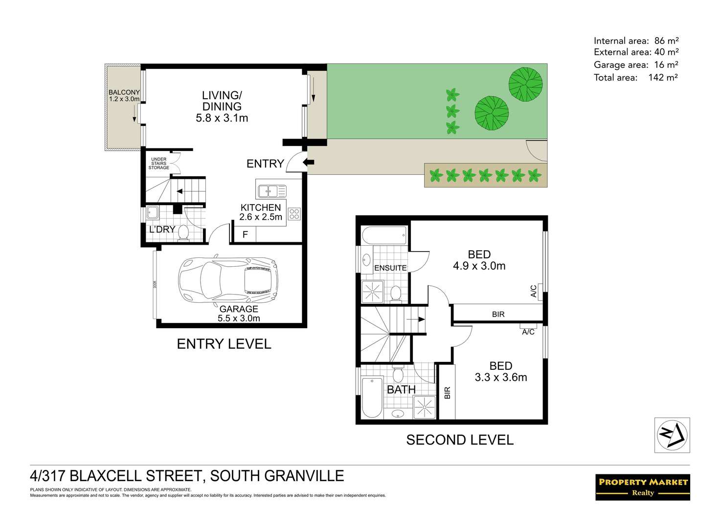 Floorplan of Homely townhouse listing, 4/317 Blaxcell Street, South Granville NSW 2142
