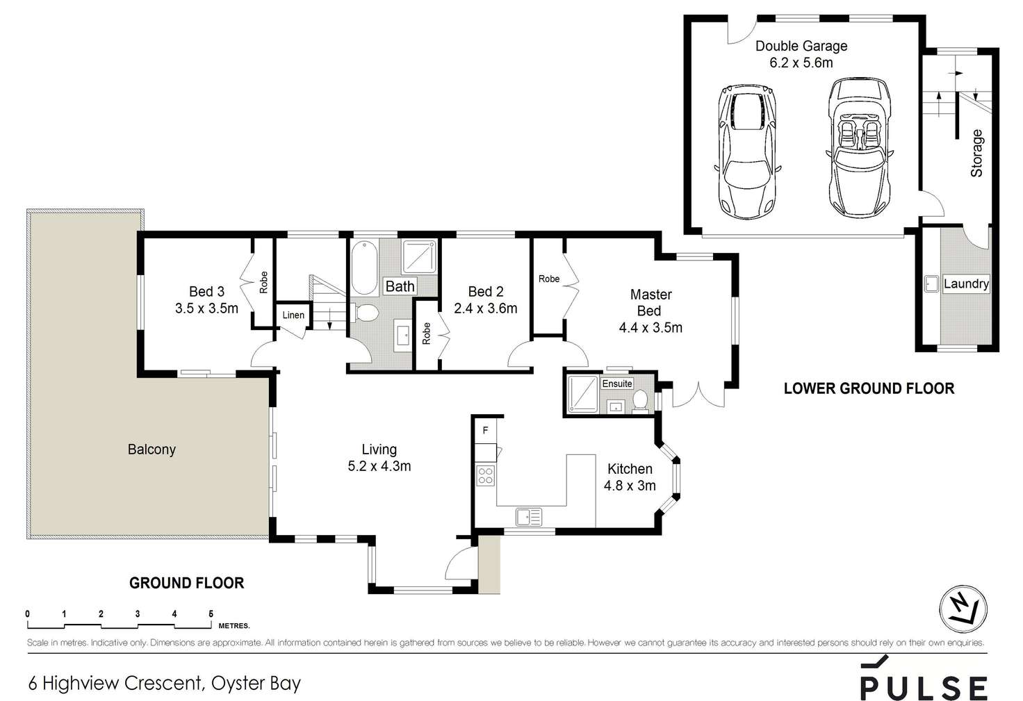Floorplan of Homely house listing, 6 Highview Crescent, Oyster Bay NSW 2225