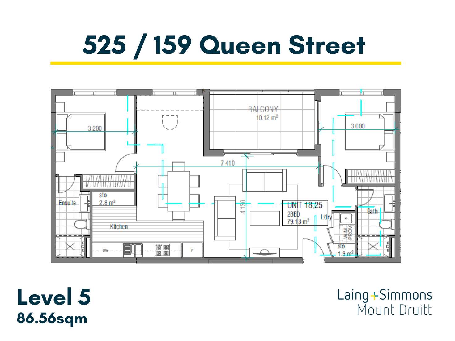 Floorplan of Homely unit listing, 525/159 Queen Street, St Marys NSW 2760