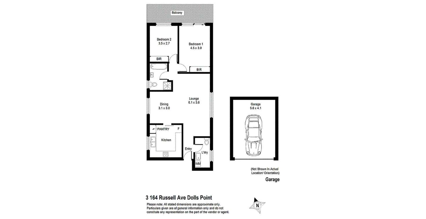 Floorplan of Homely apartment listing, 3/164 Russell Avenue, Sans Souci NSW 2219