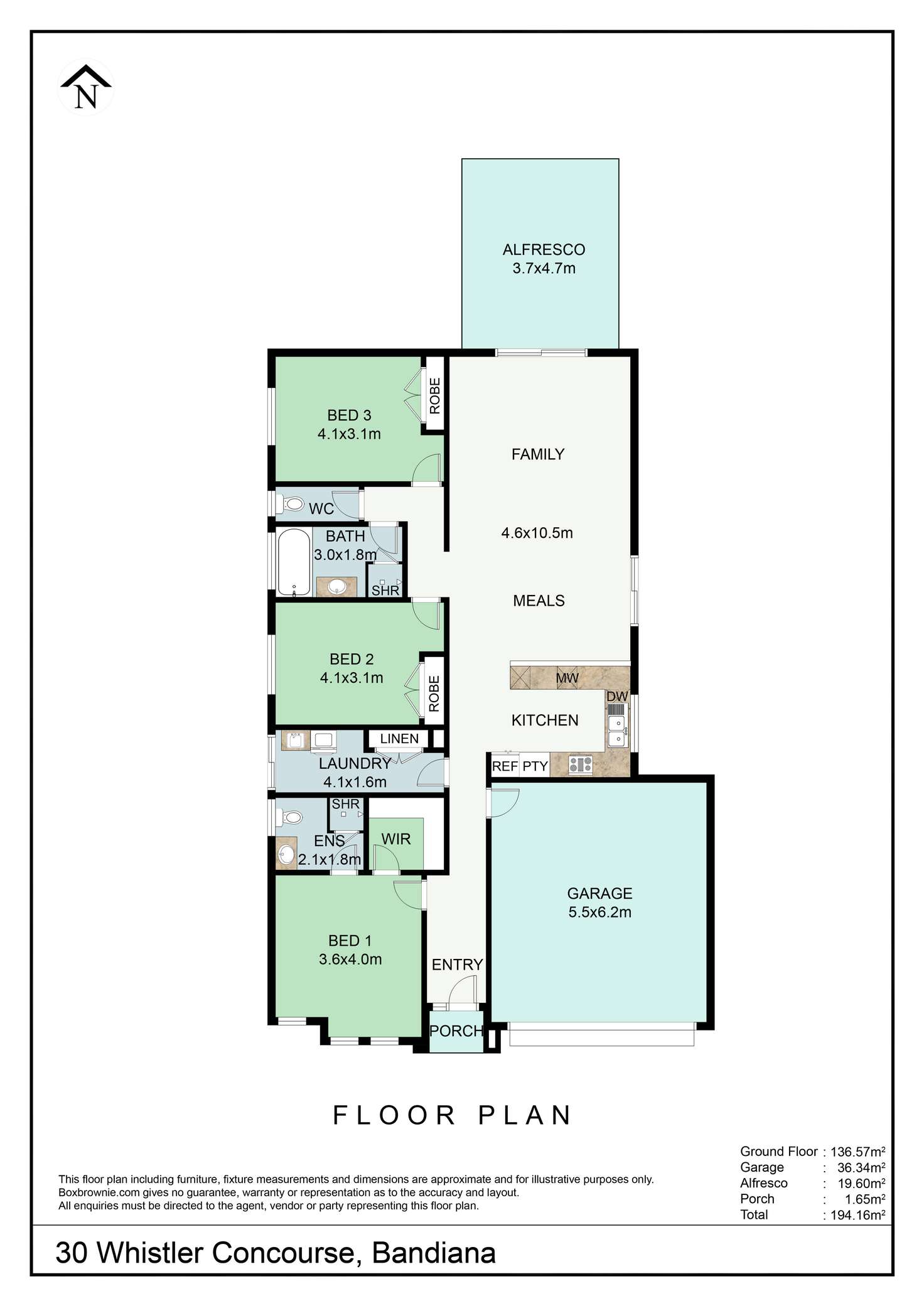 Floorplan of Homely house listing, 30 Whistler Concourse, Bandiana VIC 3691