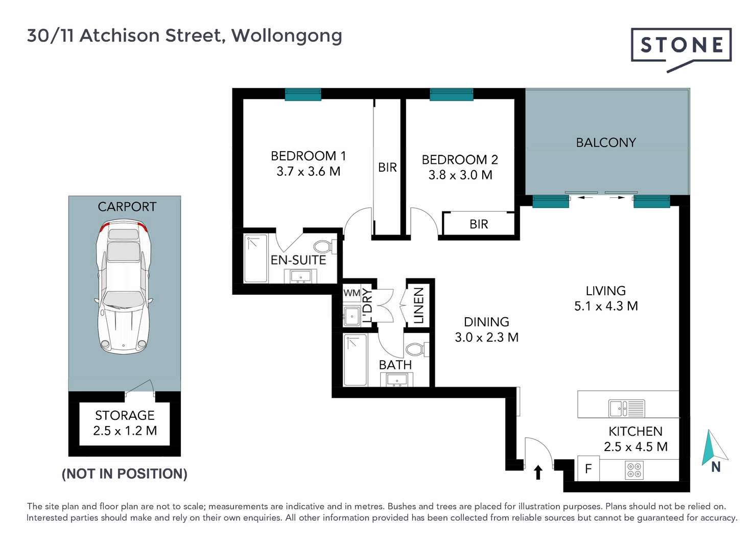 Floorplan of Homely apartment listing, 30/11-15 Atchison Street, Wollongong NSW 2500