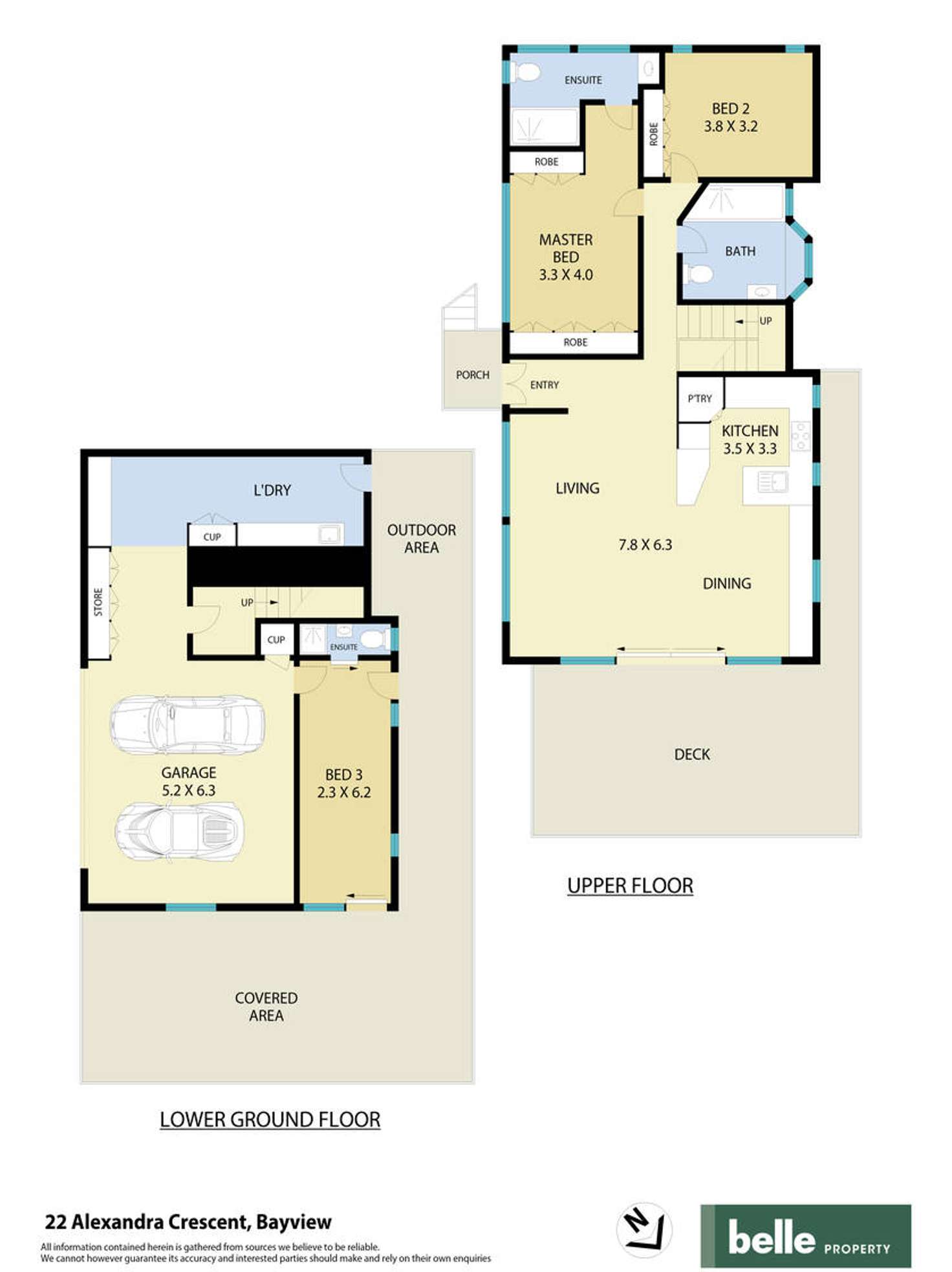 Floorplan of Homely house listing, 22 Alexandra Crescent, Bayview NSW 2104