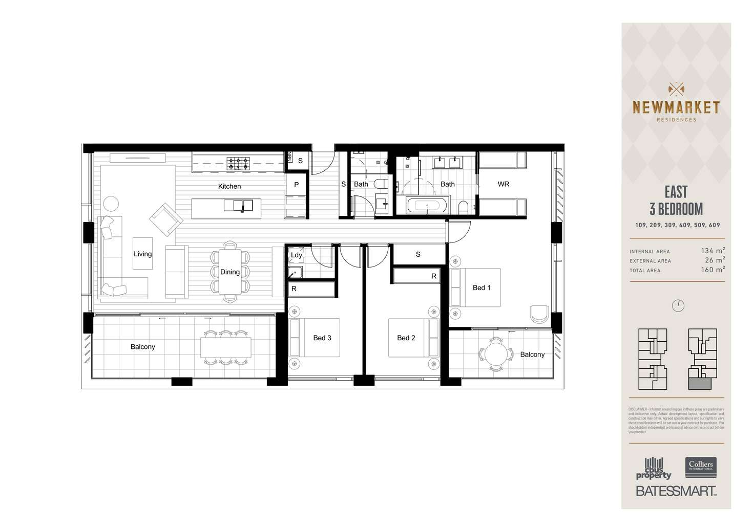 Floorplan of Homely apartment listing, E109/166 Barker Street, Randwick NSW 2031