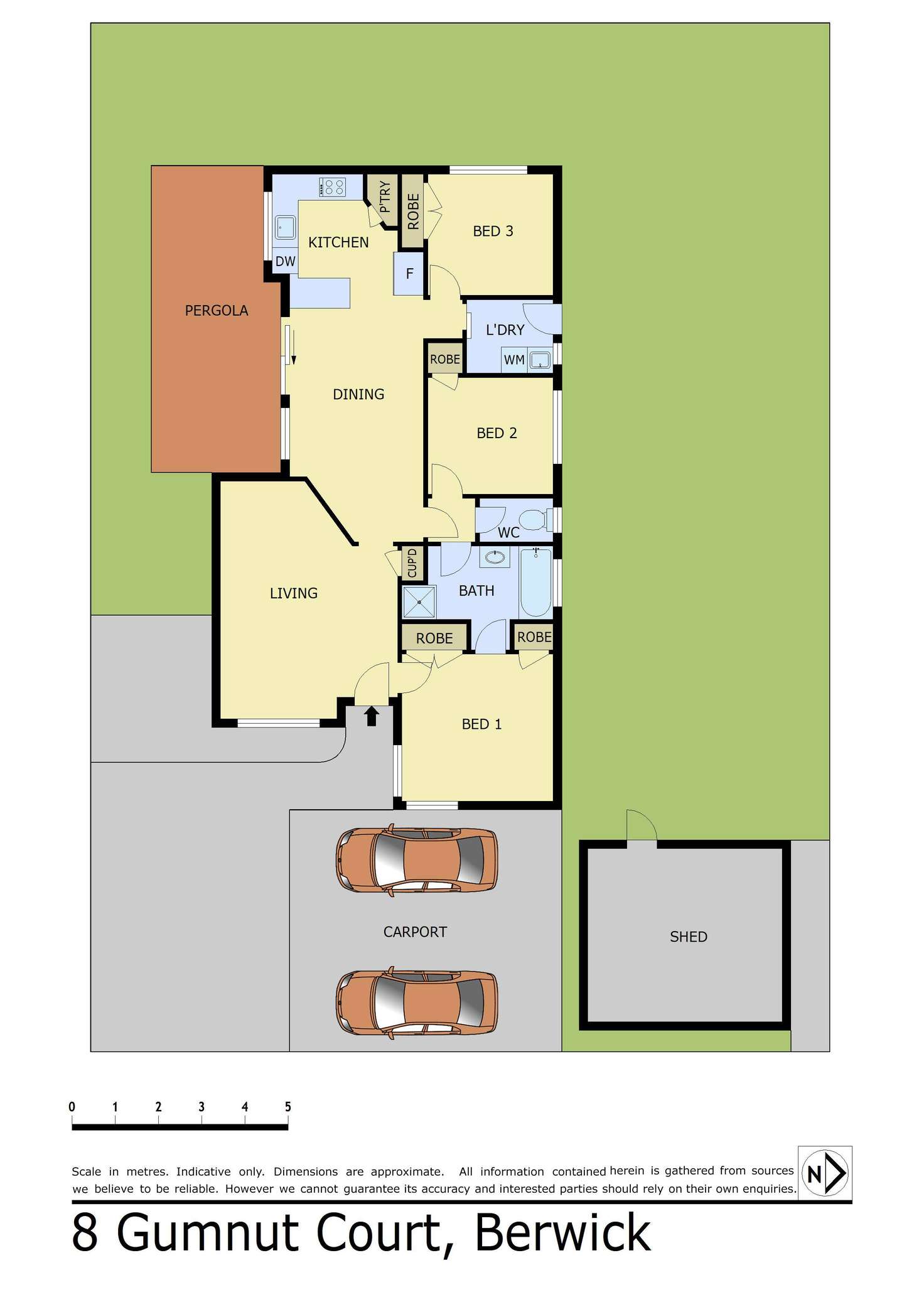 Floorplan of Homely house listing, 8 Gumnut Court, Berwick VIC 3806