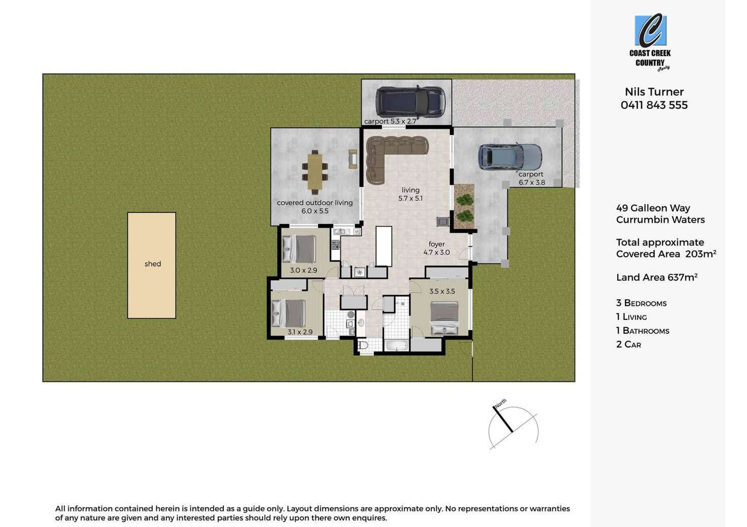 Floorplan of Homely house listing, 49 Galleon Way, Currumbin Waters QLD 4223