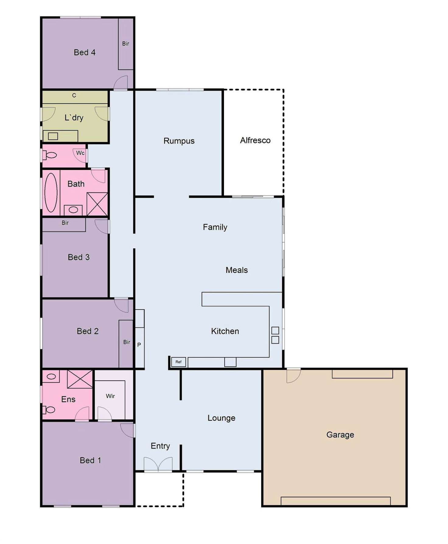 Floorplan of Homely house listing, 13 Keating Court, Miners Rest VIC 3352