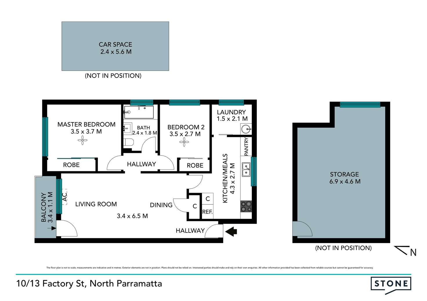 Floorplan of Homely apartment listing, 10/13 Factory Street, North Parramatta NSW 2151