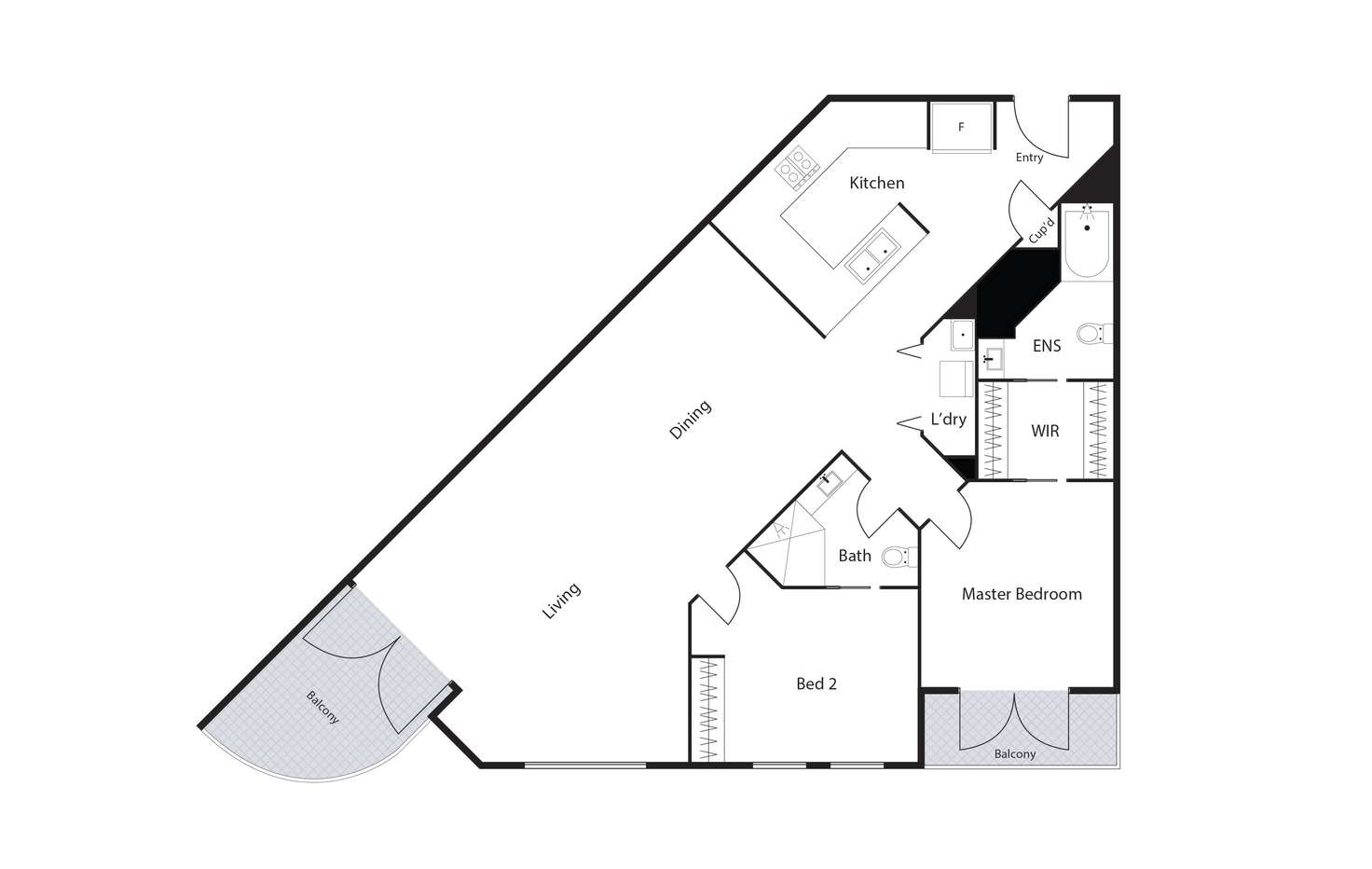 Floorplan of Homely apartment listing, 9/15 Fitzroy Street, Forrest ACT 2603