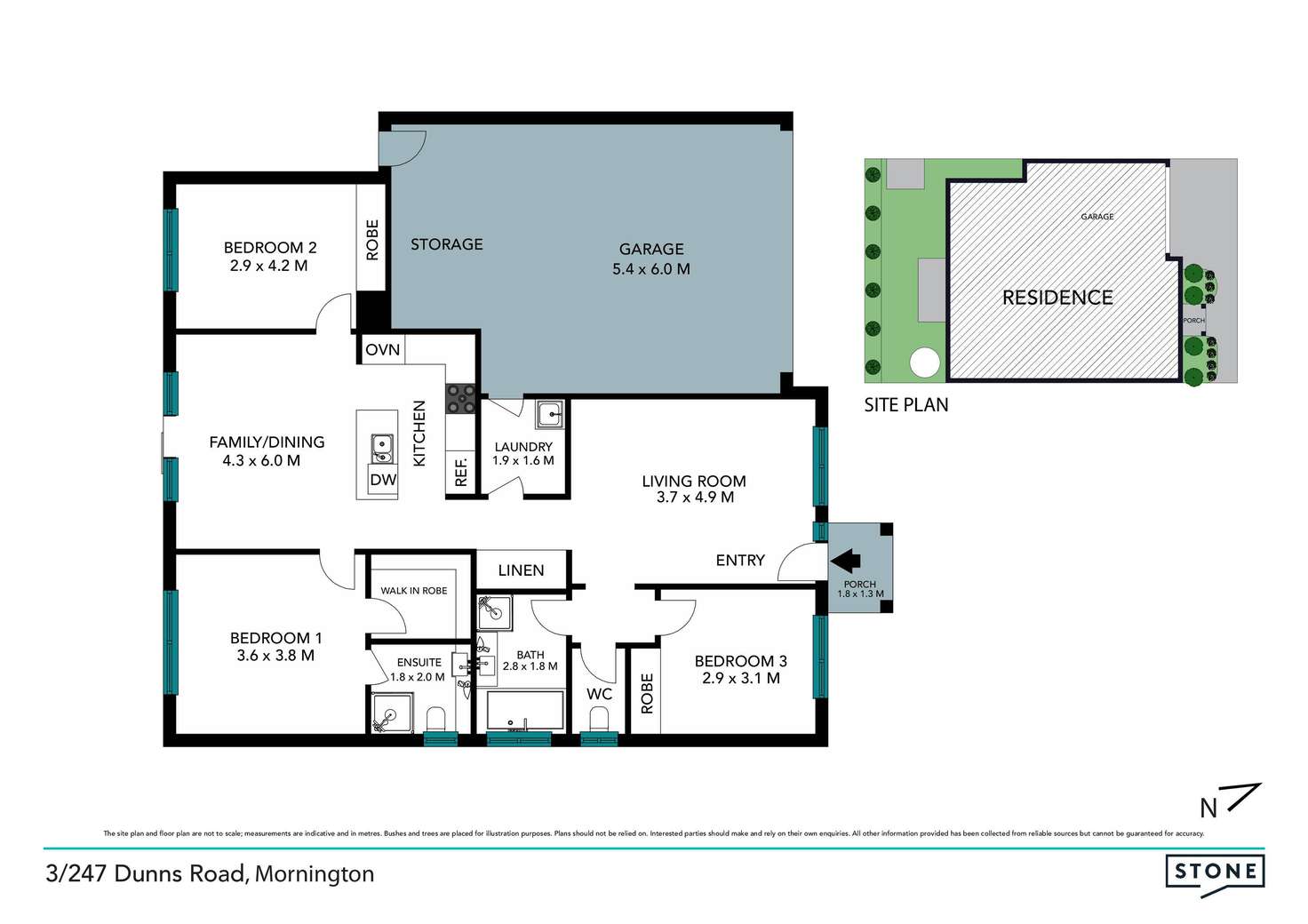 Floorplan of Homely unit listing, 3/247 Dunns Road, Mornington VIC 3931