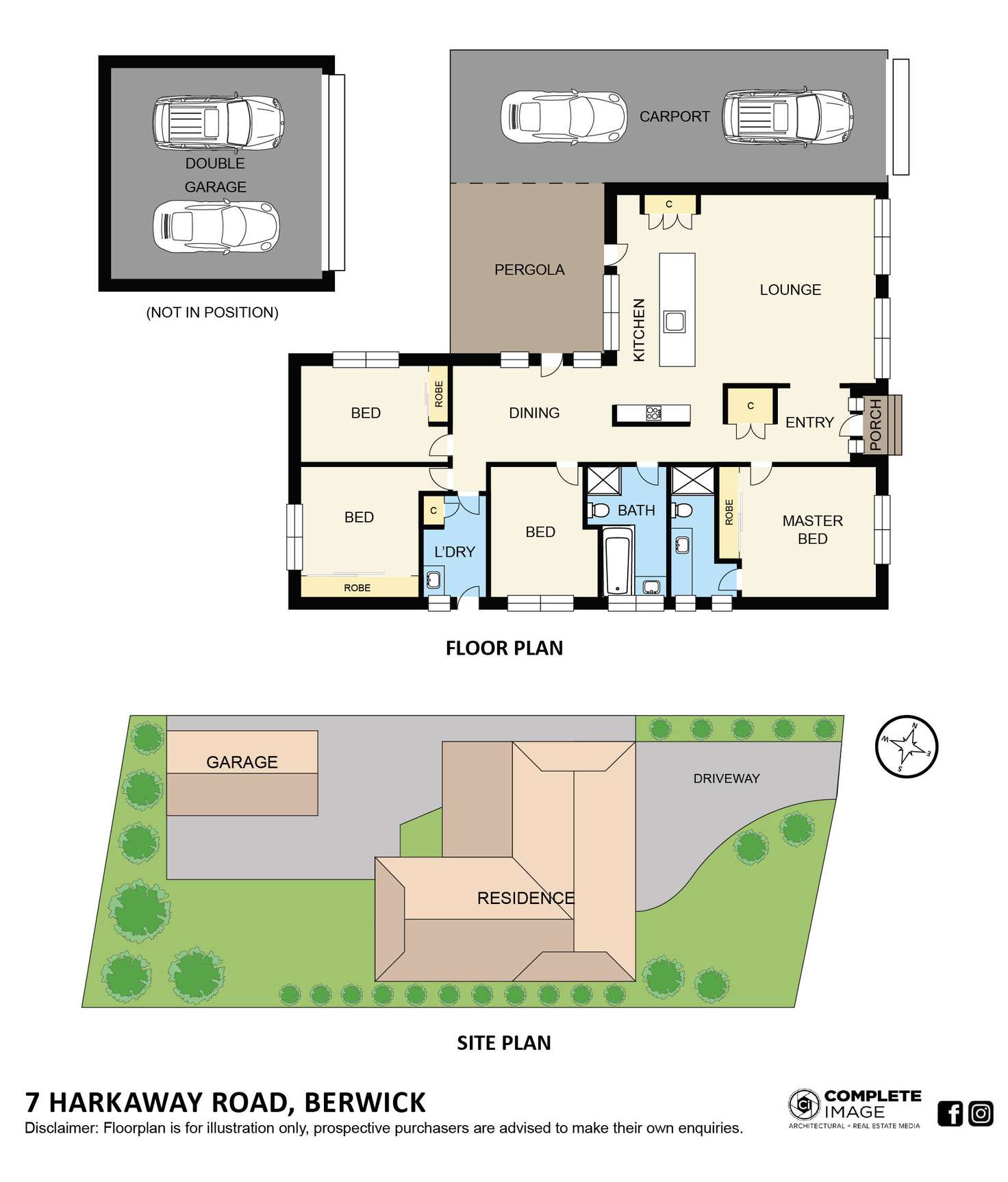 Floorplan of Homely house listing, 7 Harkaway Road, Berwick VIC 3806