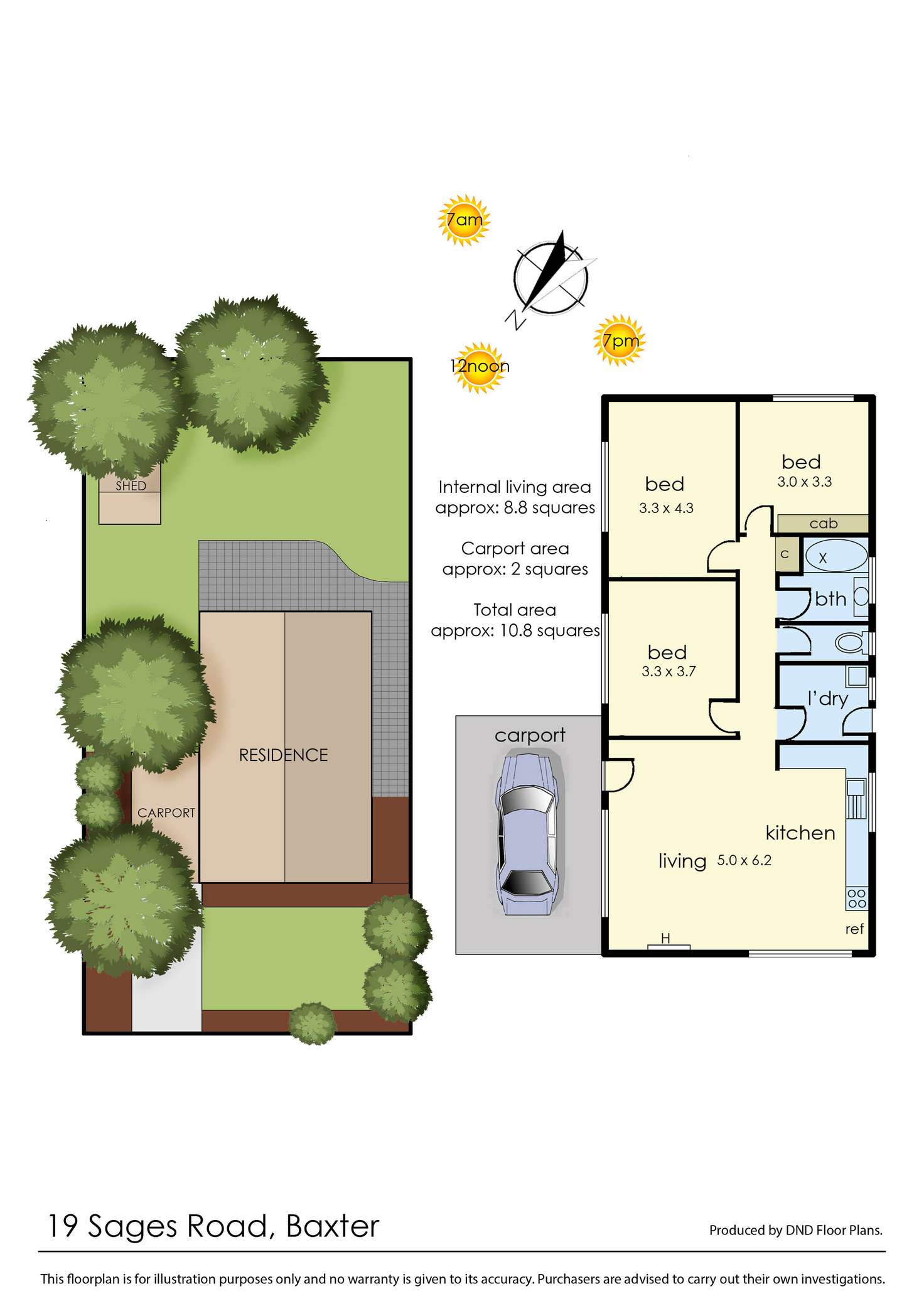 Floorplan of Homely house listing, 19 Sages Road, Baxter VIC 3911