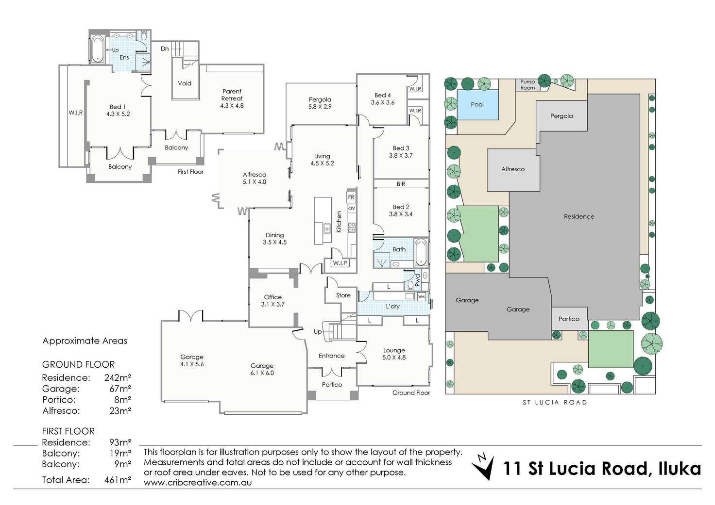 Floorplan of Homely house listing, 11 St Lucia Road, Iluka WA 6028
