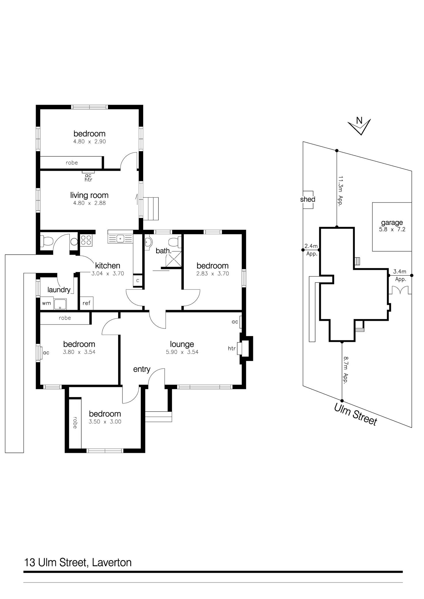 Floorplan of Homely house listing, 13 Ulm Street, Laverton VIC 3028
