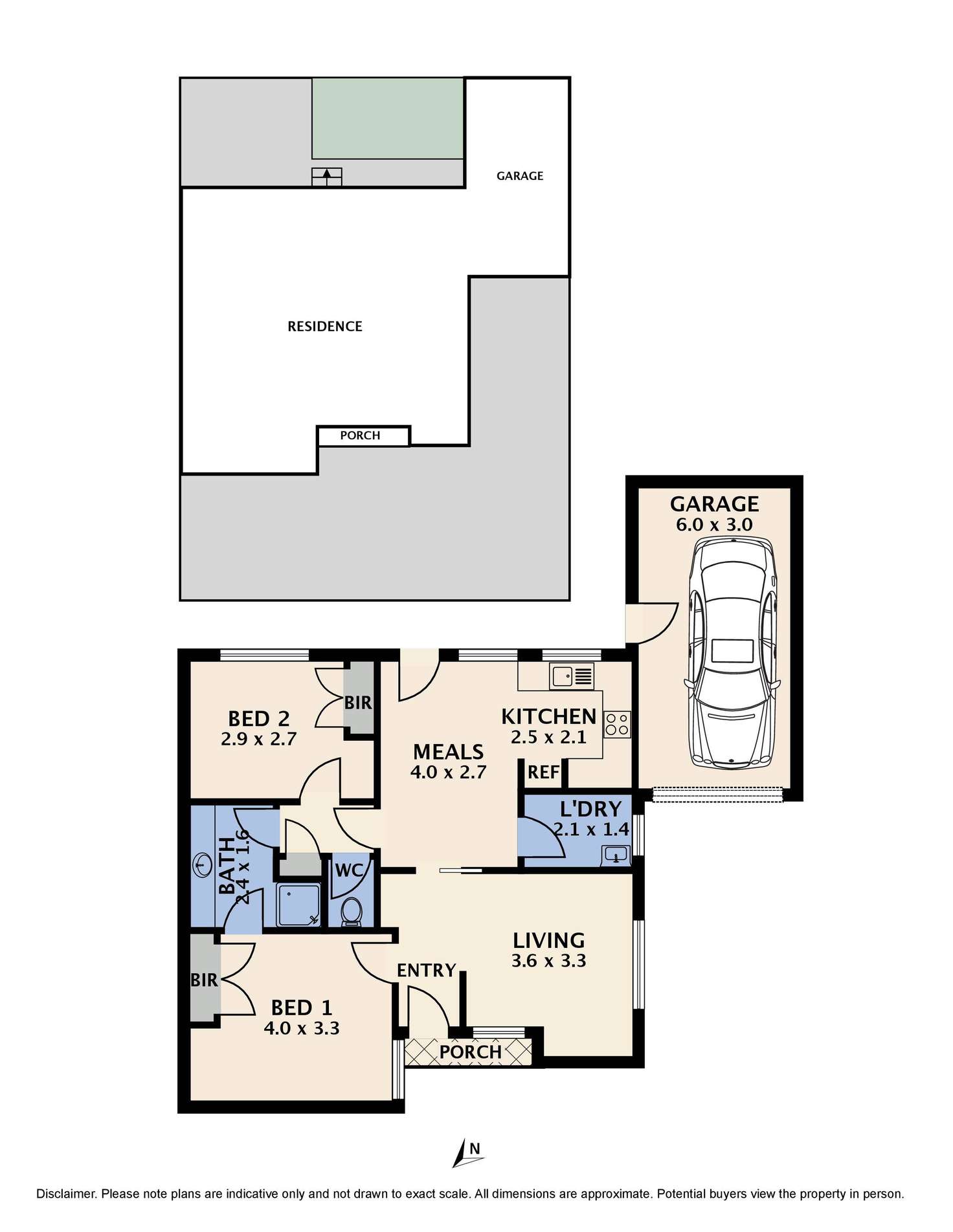 Floorplan of Homely unit listing, 2/31 Highland Street, Kingsbury VIC 3083