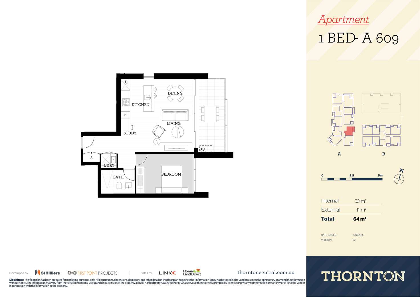 Floorplan of Homely apartment listing, 909/81A Lord Sheffield Circuit, Penrith NSW 2750