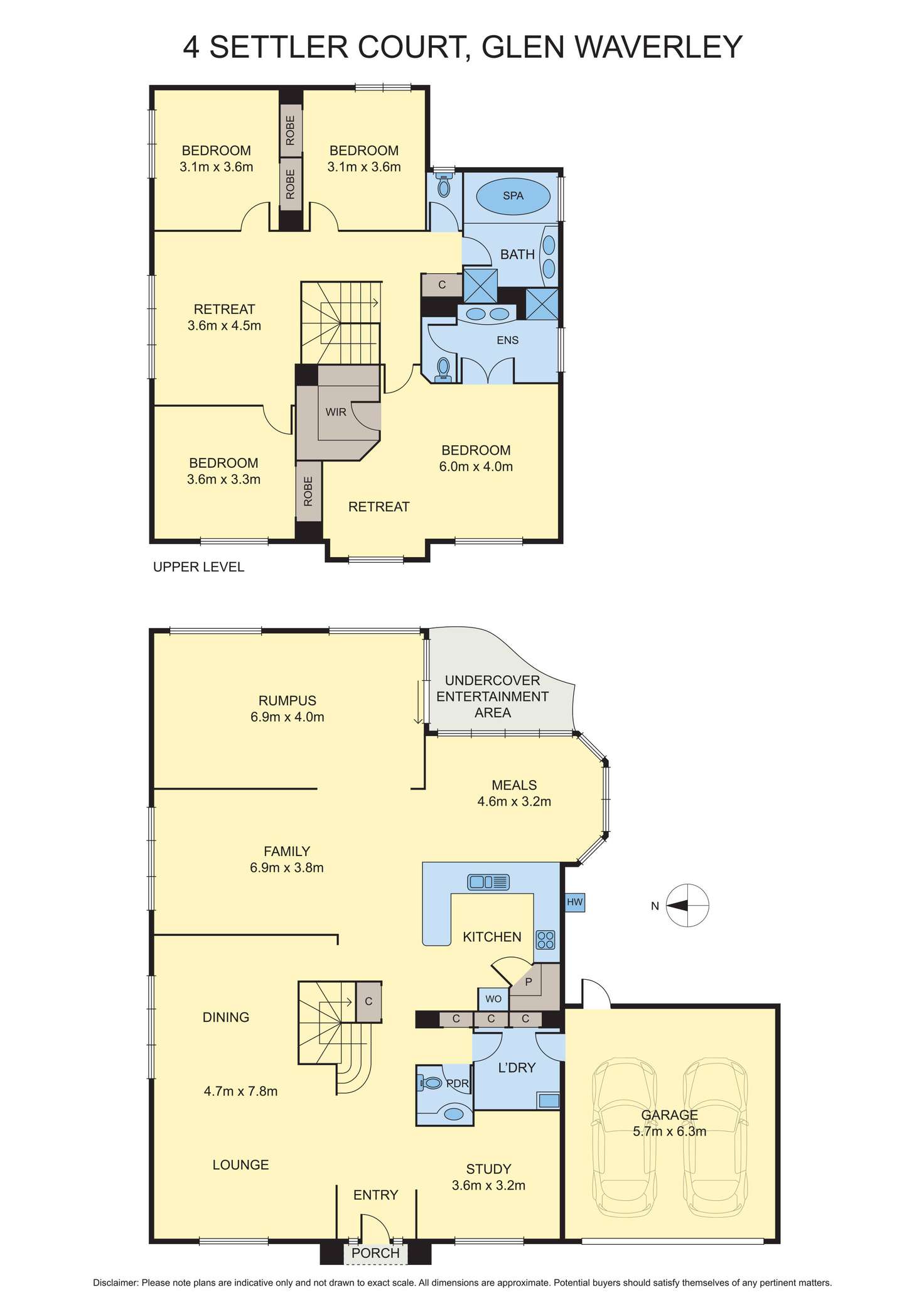Floorplan of Homely house listing, 4 Settler Court, Glen Waverley VIC 3150