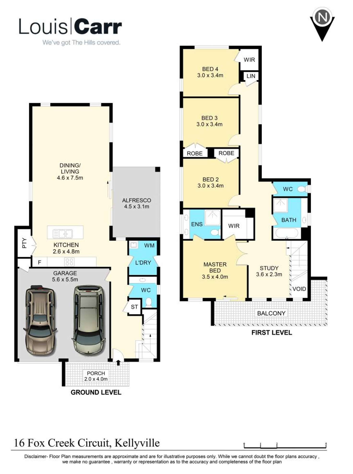 Floorplan of Homely house listing, 16 Fox Creek Circuit, Kellyville NSW 2155