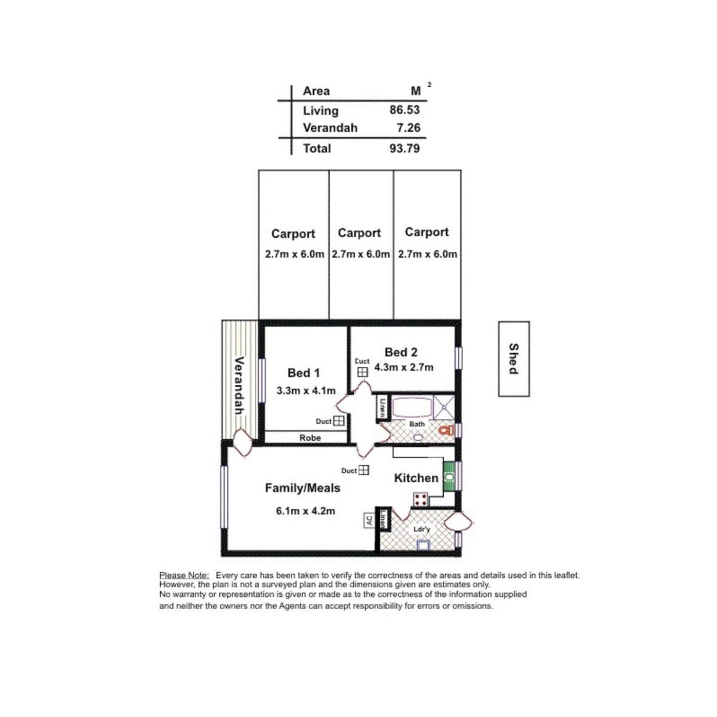 Floorplan of Homely unit listing, 3/28 Brighton Road, Glenelg East SA 5045