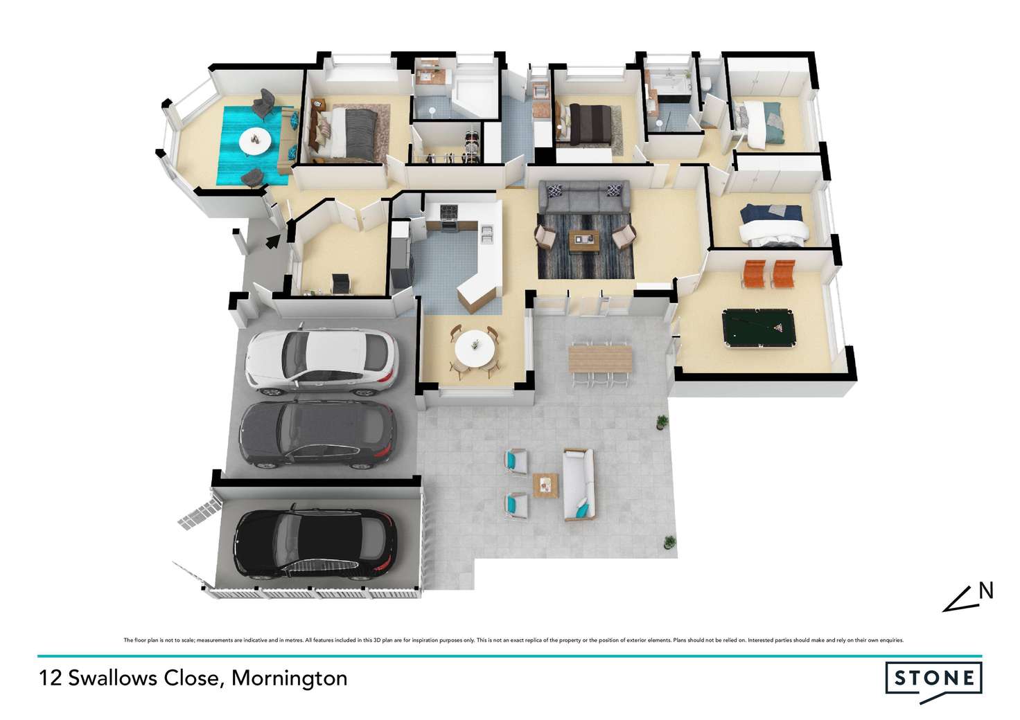Floorplan of Homely house listing, 12 Swallows Close, Mornington VIC 3931