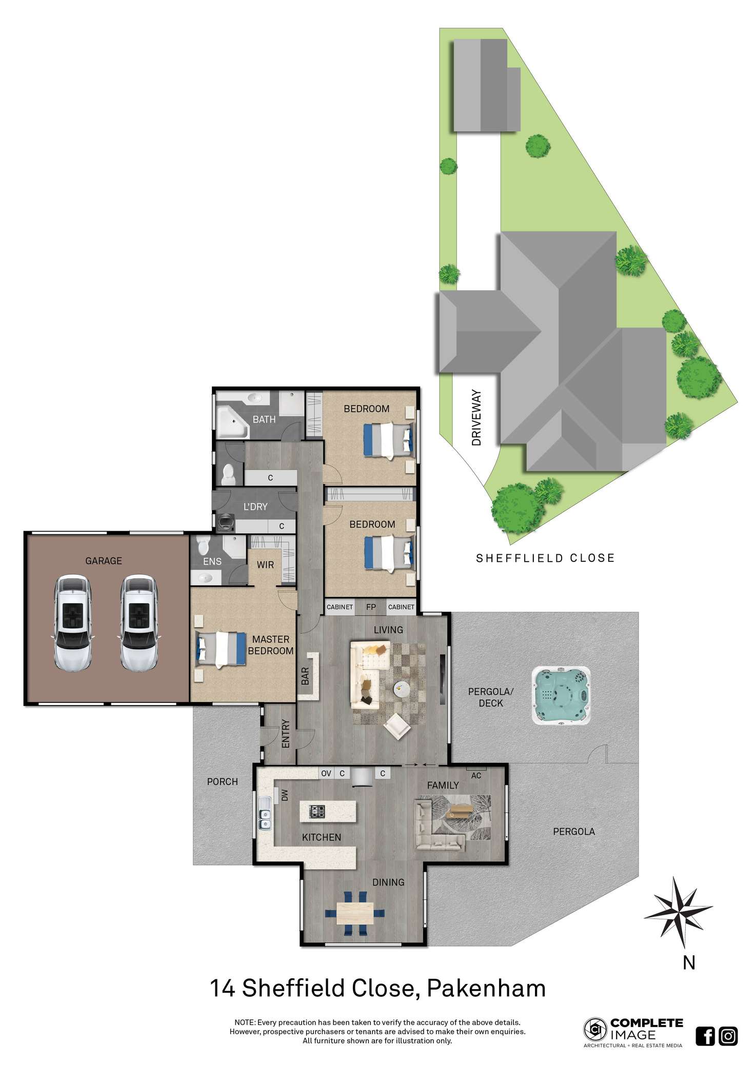 Floorplan of Homely house listing, 14 Sheffield Close, Pakenham VIC 3810