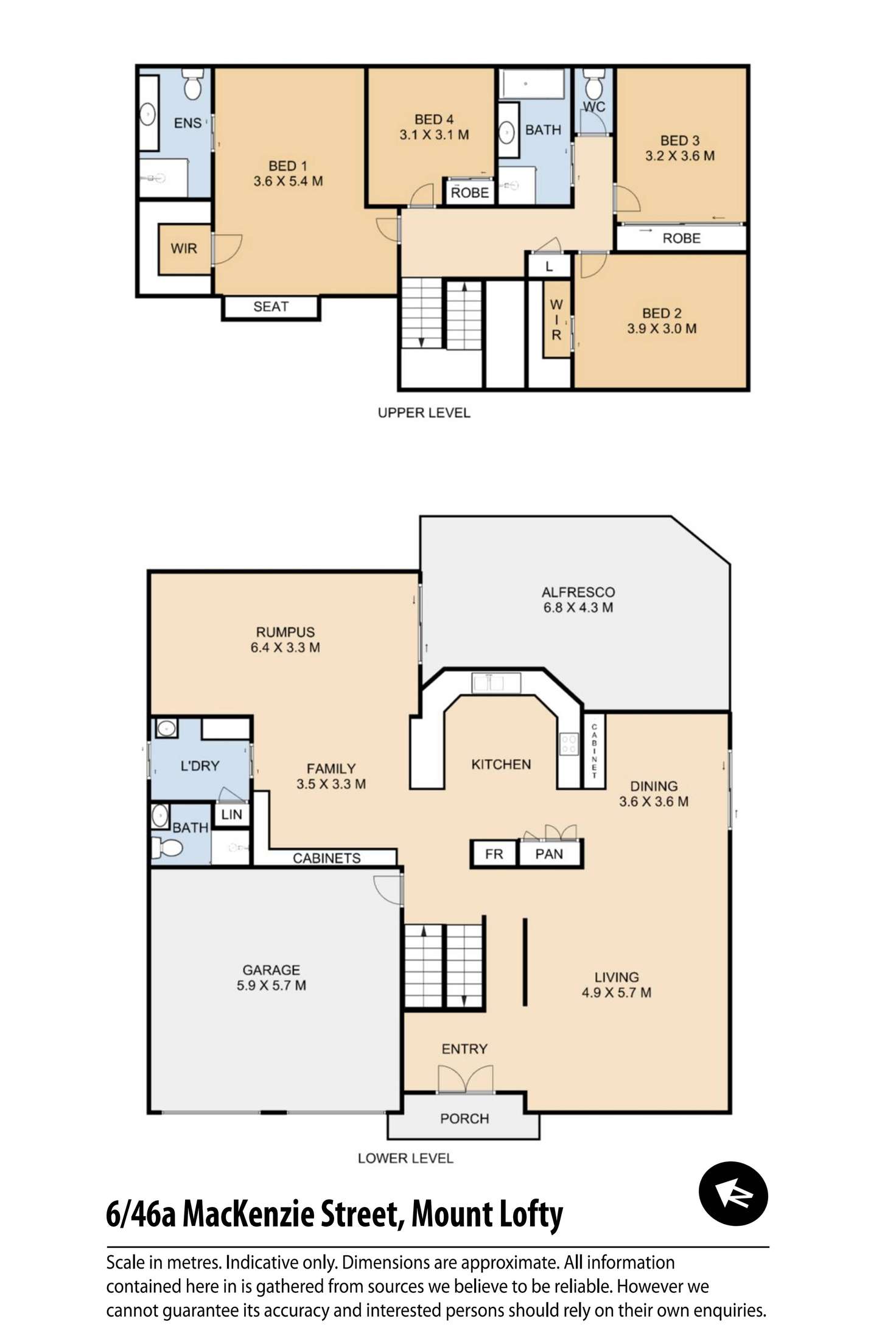 Floorplan of Homely house listing, House 6/46A Mackenzie Street, Mount Lofty QLD 4350