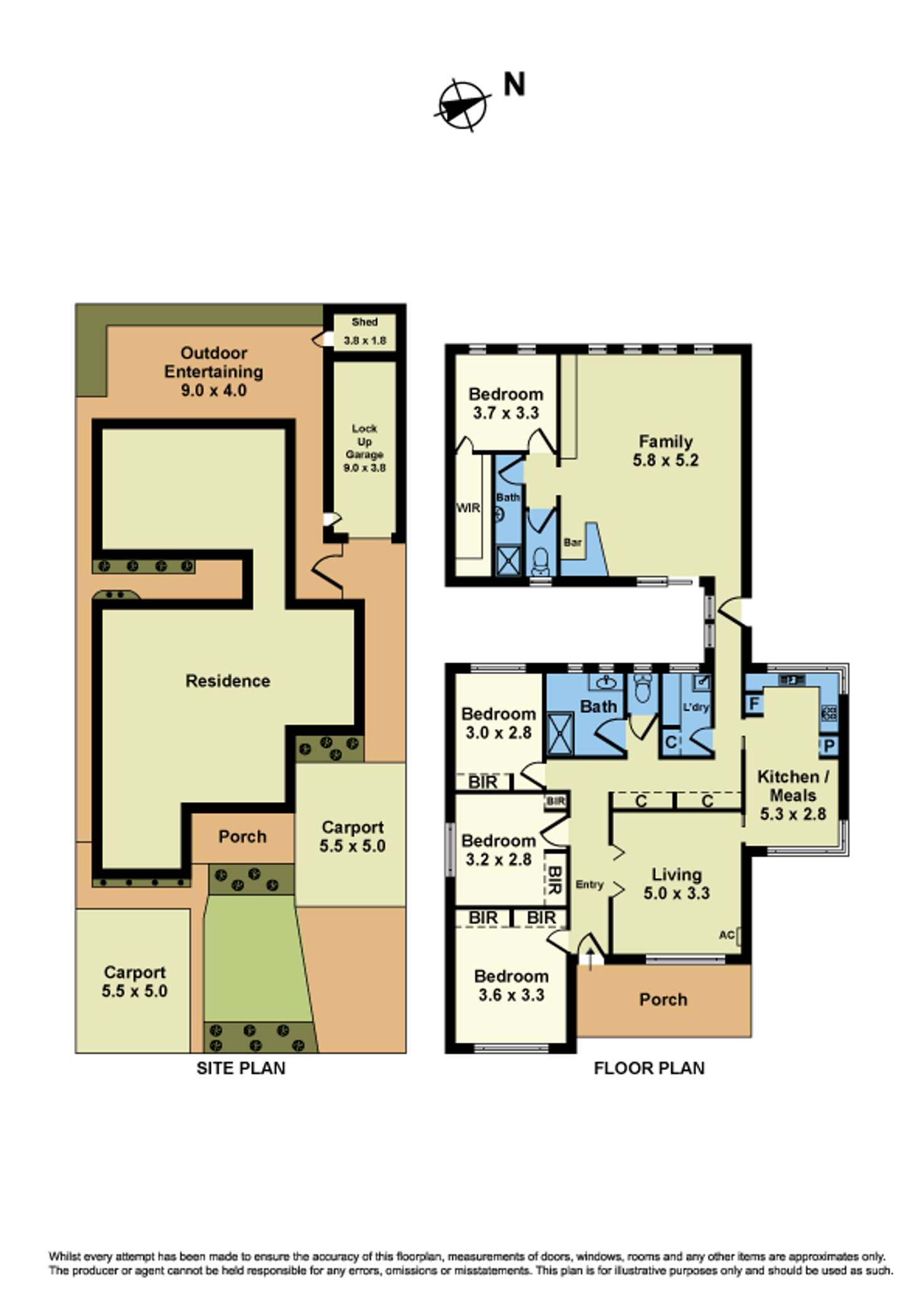 Floorplan of Homely house listing, 1 Donald Street, Sunshine VIC 3020
