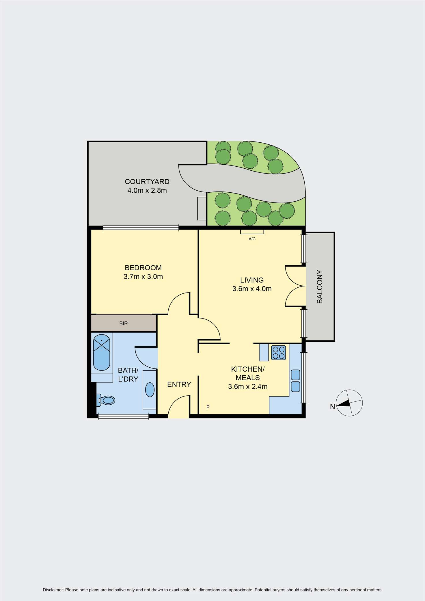 Floorplan of Homely apartment listing, 1/7 York Street, Moonee Ponds VIC 3039