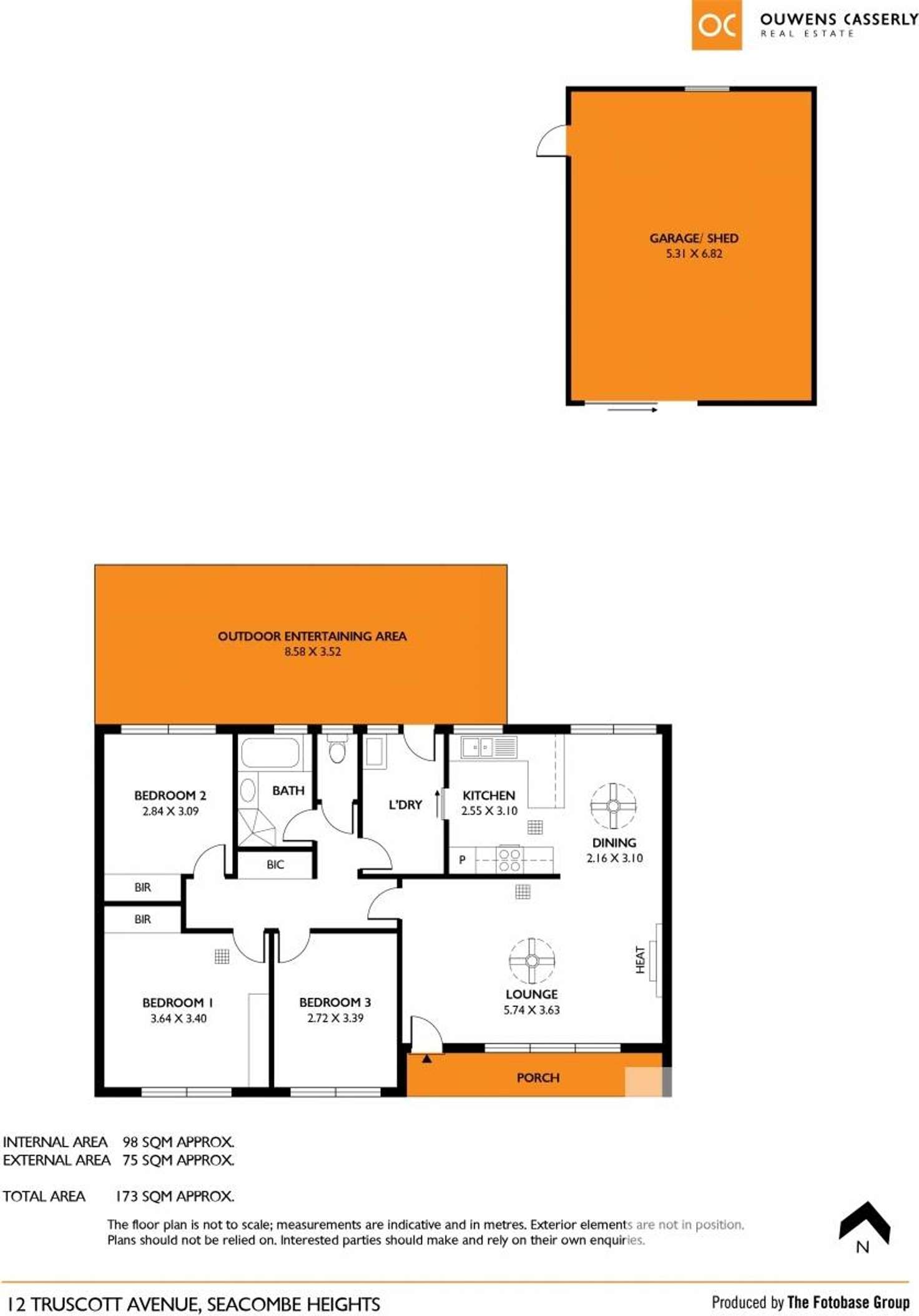 Floorplan of Homely house listing, 12 Truscott Avenue, Seacombe Heights SA 5047