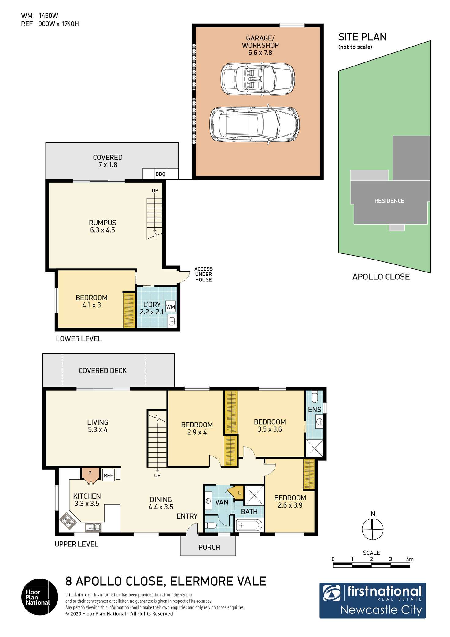 Floorplan of Homely house listing, 8 Apollo Close, Elermore Vale NSW 2287