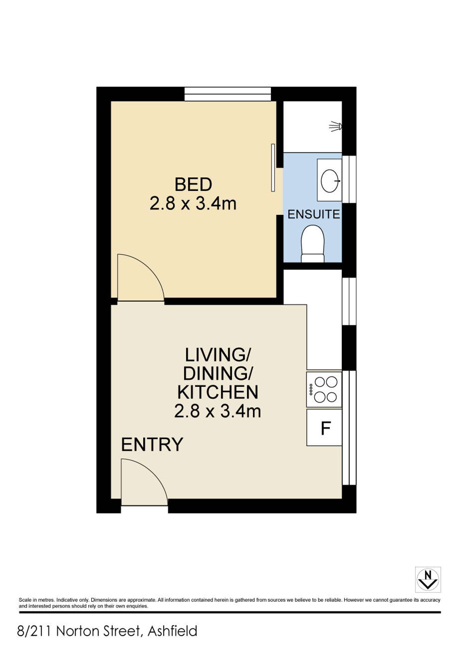 Floorplan of Homely apartment listing, 8/211 Norton Street, Ashfield NSW 2131