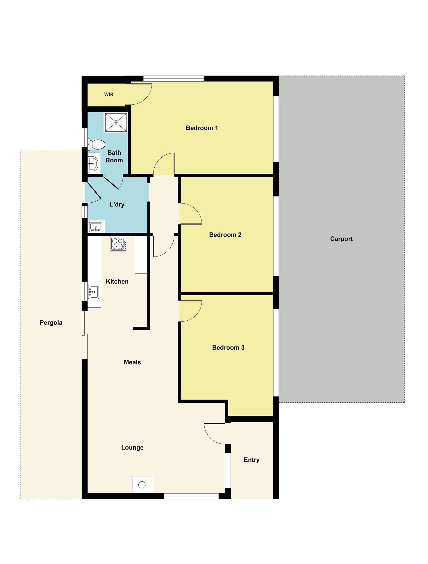 Floorplan of Homely house listing, 210 Park Road, Maryborough VIC 3465