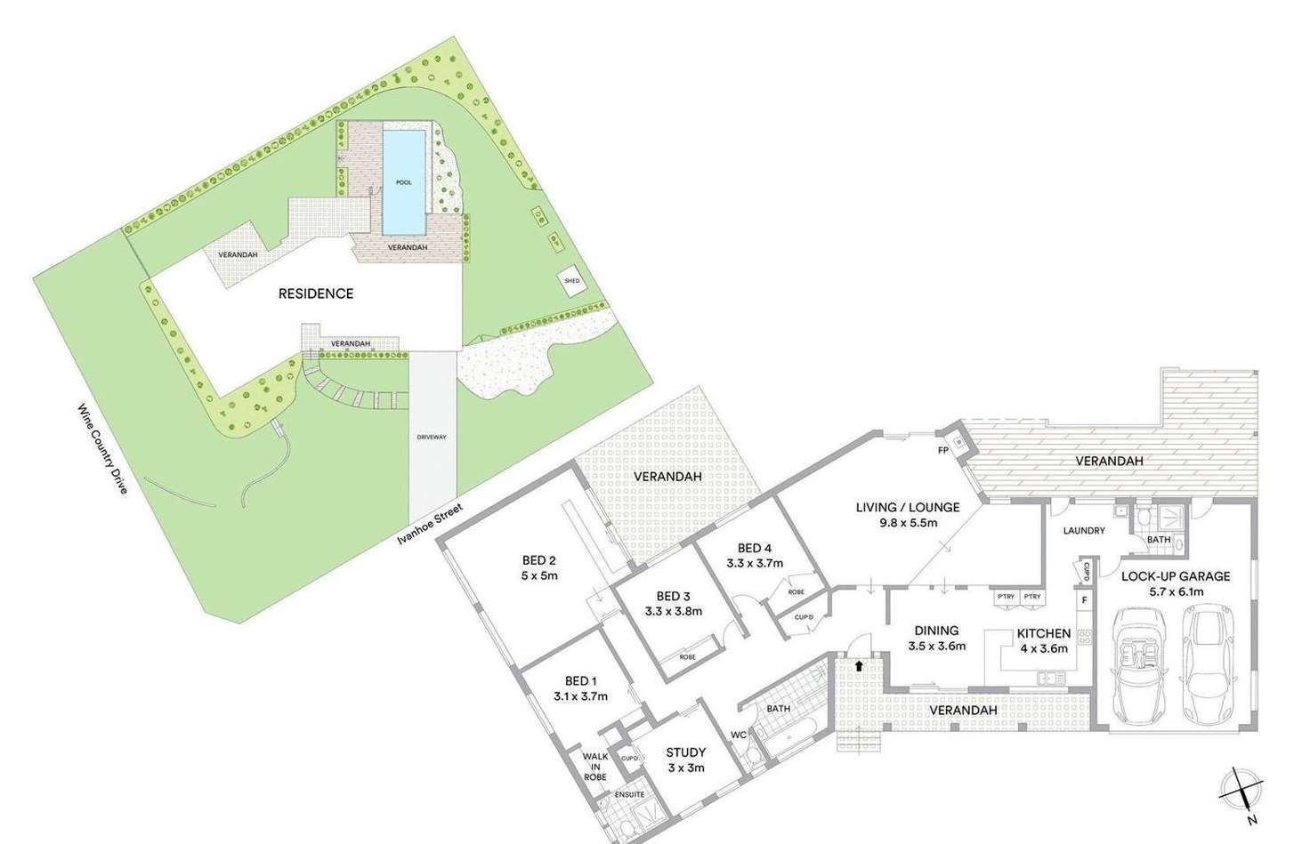 Floorplan of Homely house listing, 1 Ivanhoe Street, Nulkaba NSW 2325