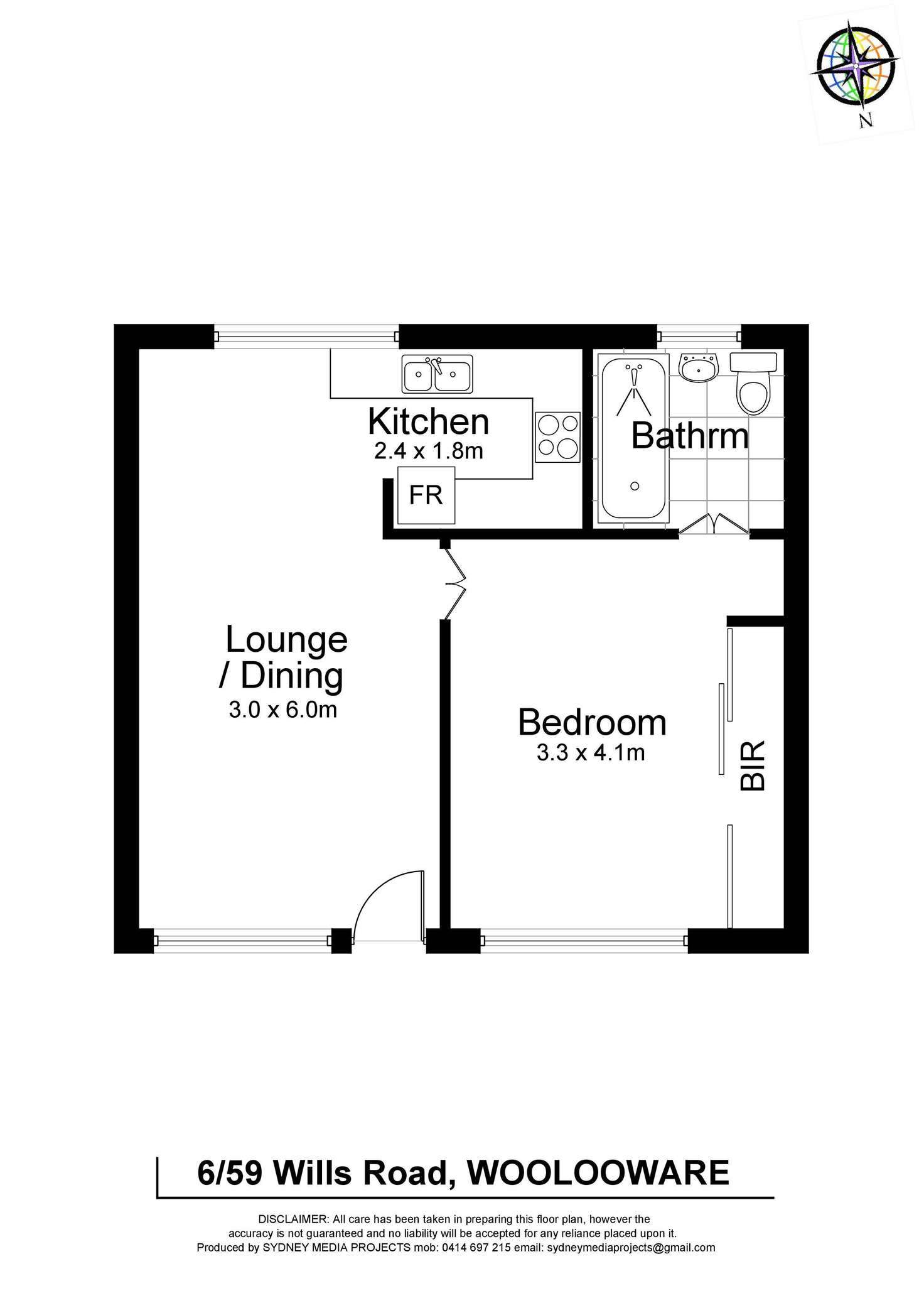 Floorplan of Homely apartment listing, 6/59 Wills Road, Woolooware NSW 2230