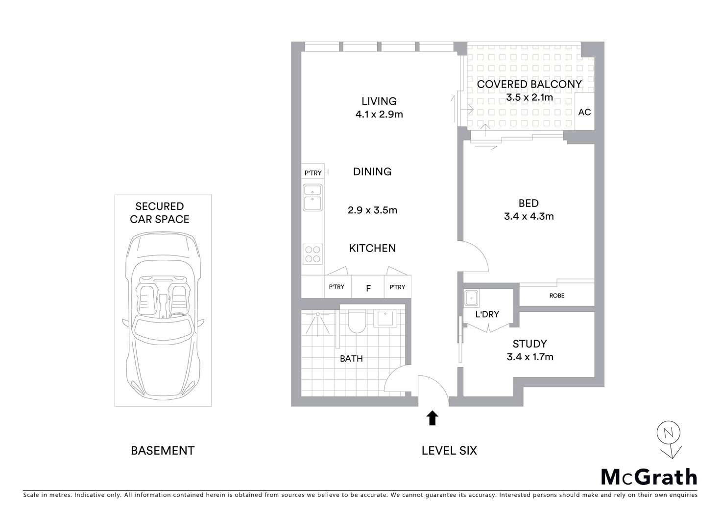 Floorplan of Homely apartment listing, 601/3 Foreshore Boulevard, Woolooware NSW 2230