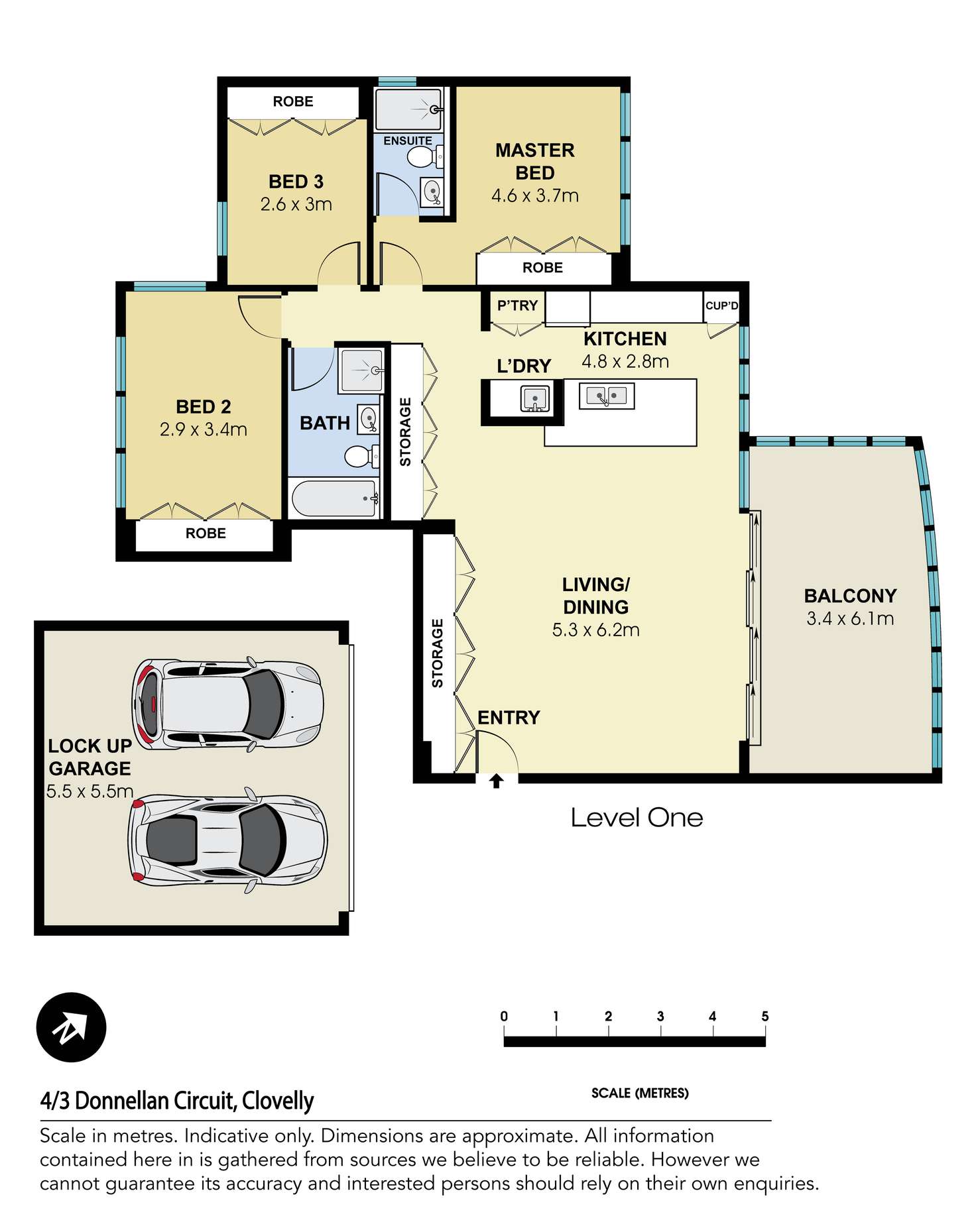 Floorplan of Homely apartment listing, 4/3 Donnellan Circuit, Clovelly NSW 2031