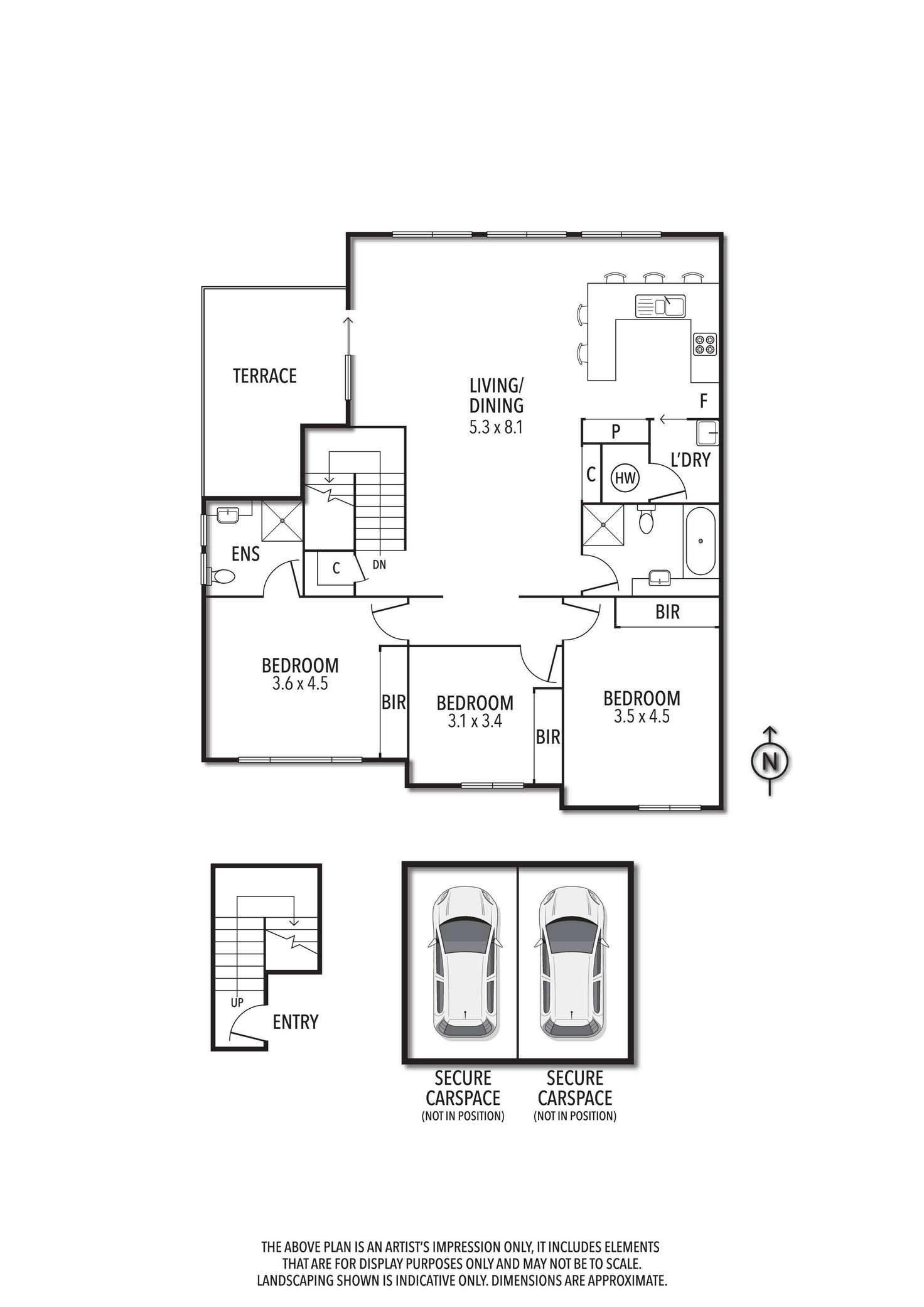 Floorplan of Homely apartment listing, 61/337 Station Street, Thornbury VIC 3071