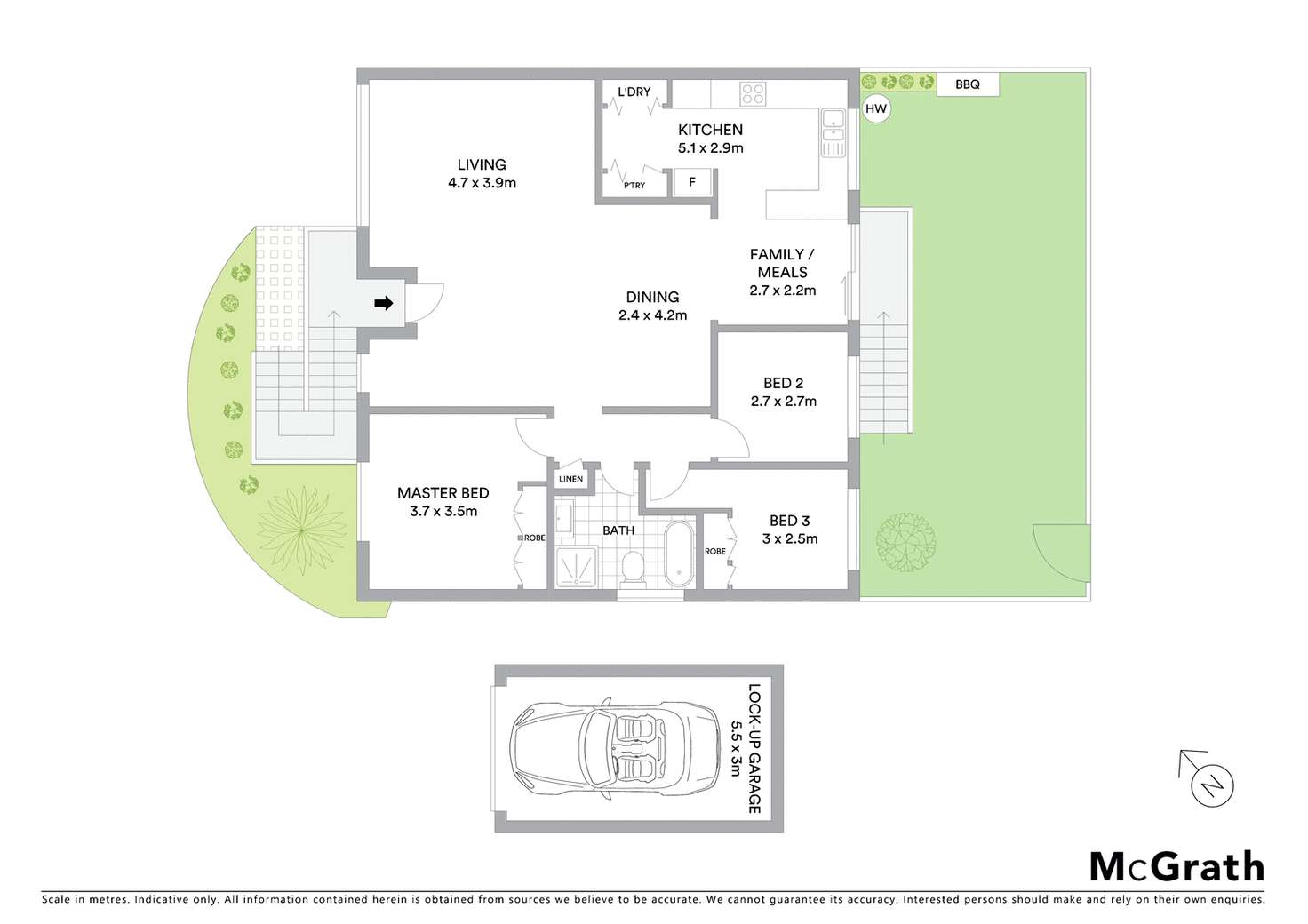 Floorplan of Homely townhouse listing, 6/1 Libya Place, Marsfield NSW 2122