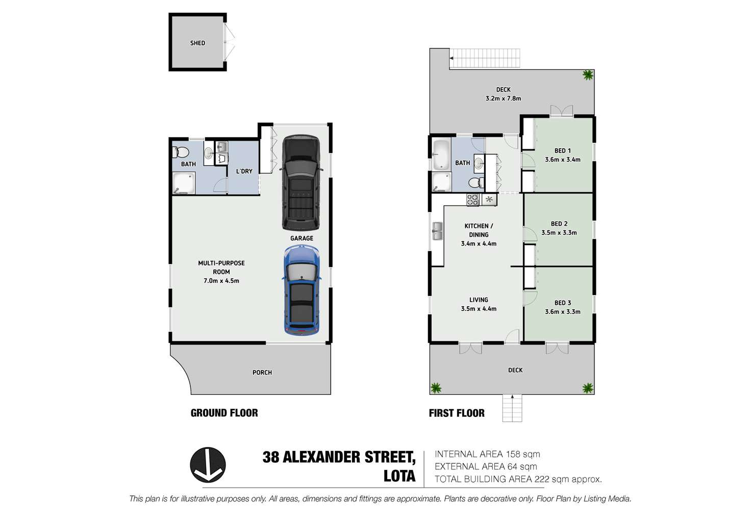 Floorplan of Homely house listing, 38 Alexander Street, Lota QLD 4179