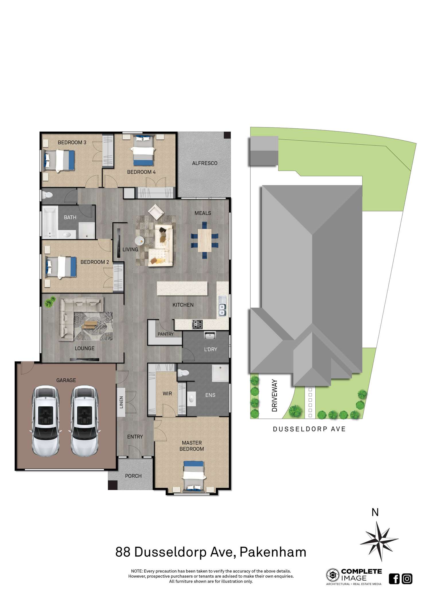 Floorplan of Homely house listing, 88 Dusseldorp Avenue, Pakenham VIC 3810
