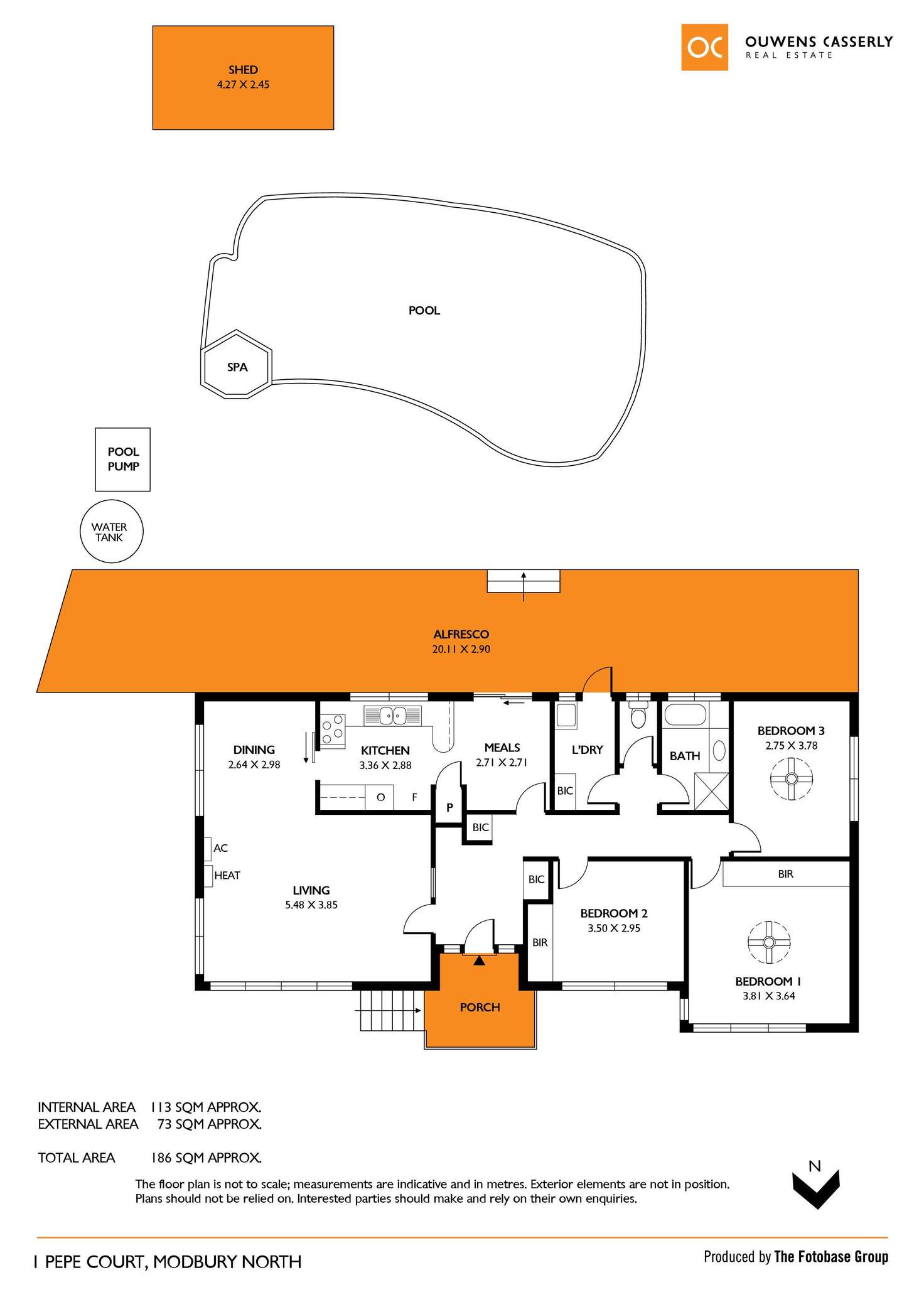 Floorplan of Homely house listing, 1 Pepe Court, Modbury North SA 5092